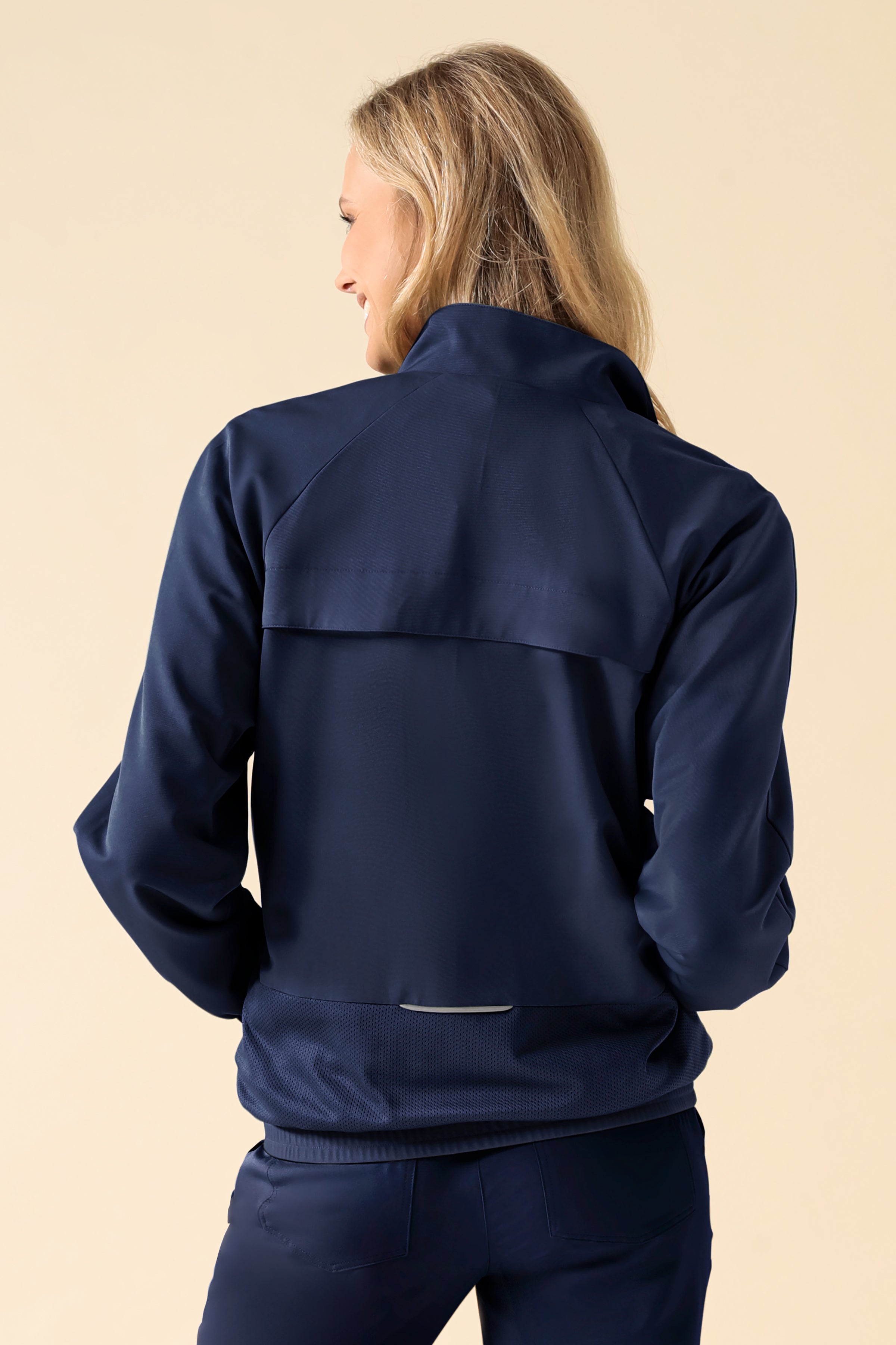 KAERE blouson dames - met elastische manchetten navy
