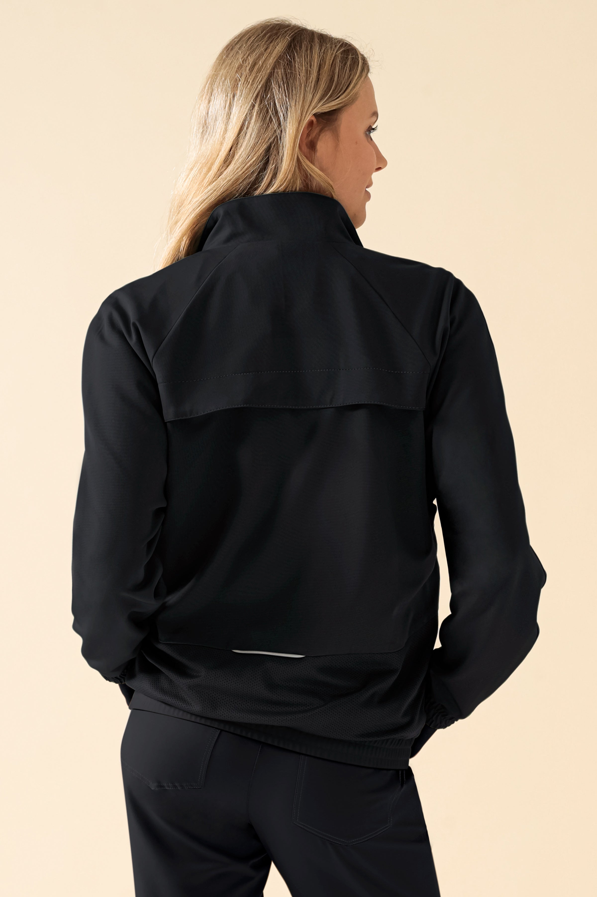 KAERE blouson dames - met elastische manchetten zwart