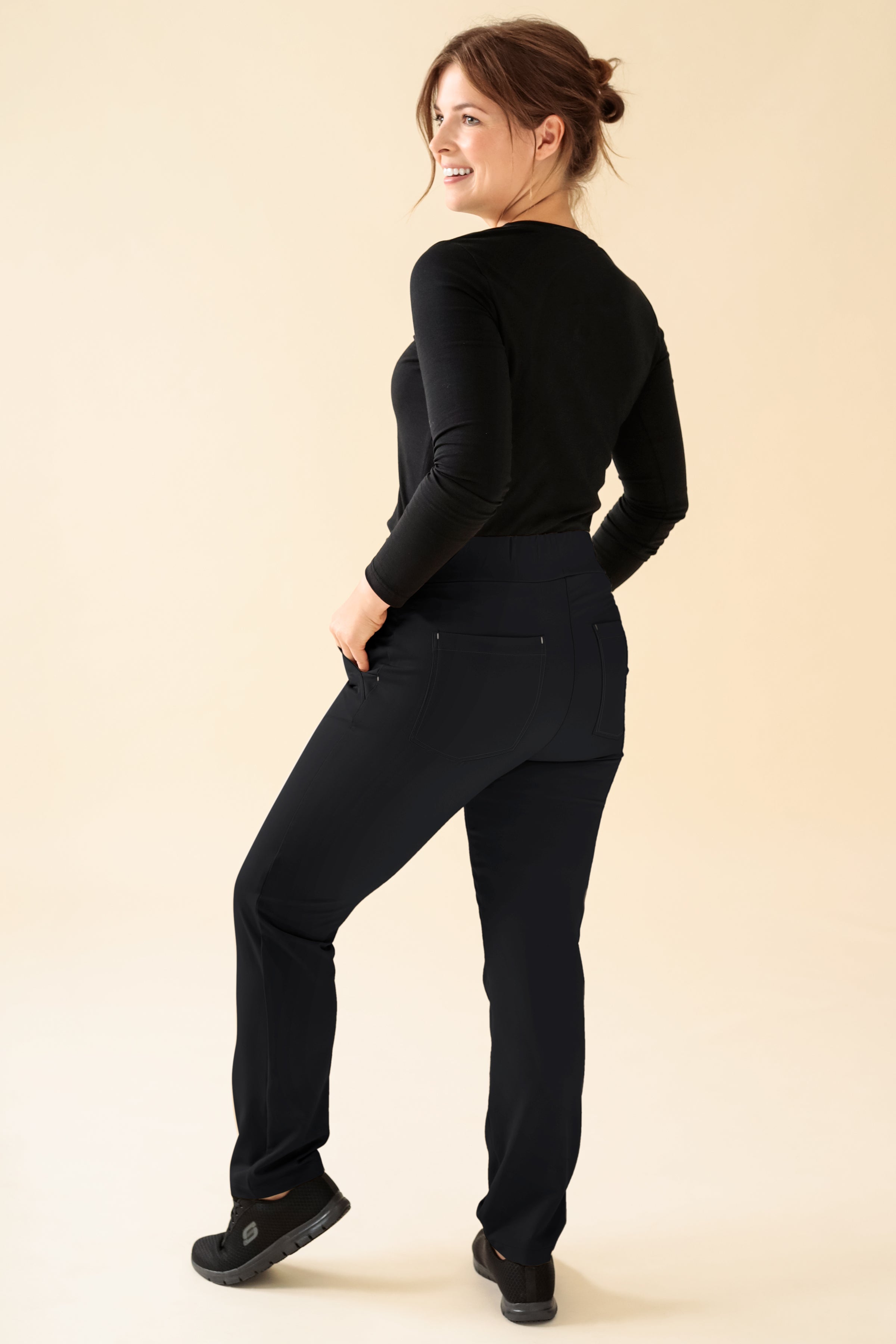 KAERE broek dames - korte maat zonder beenzak zwart