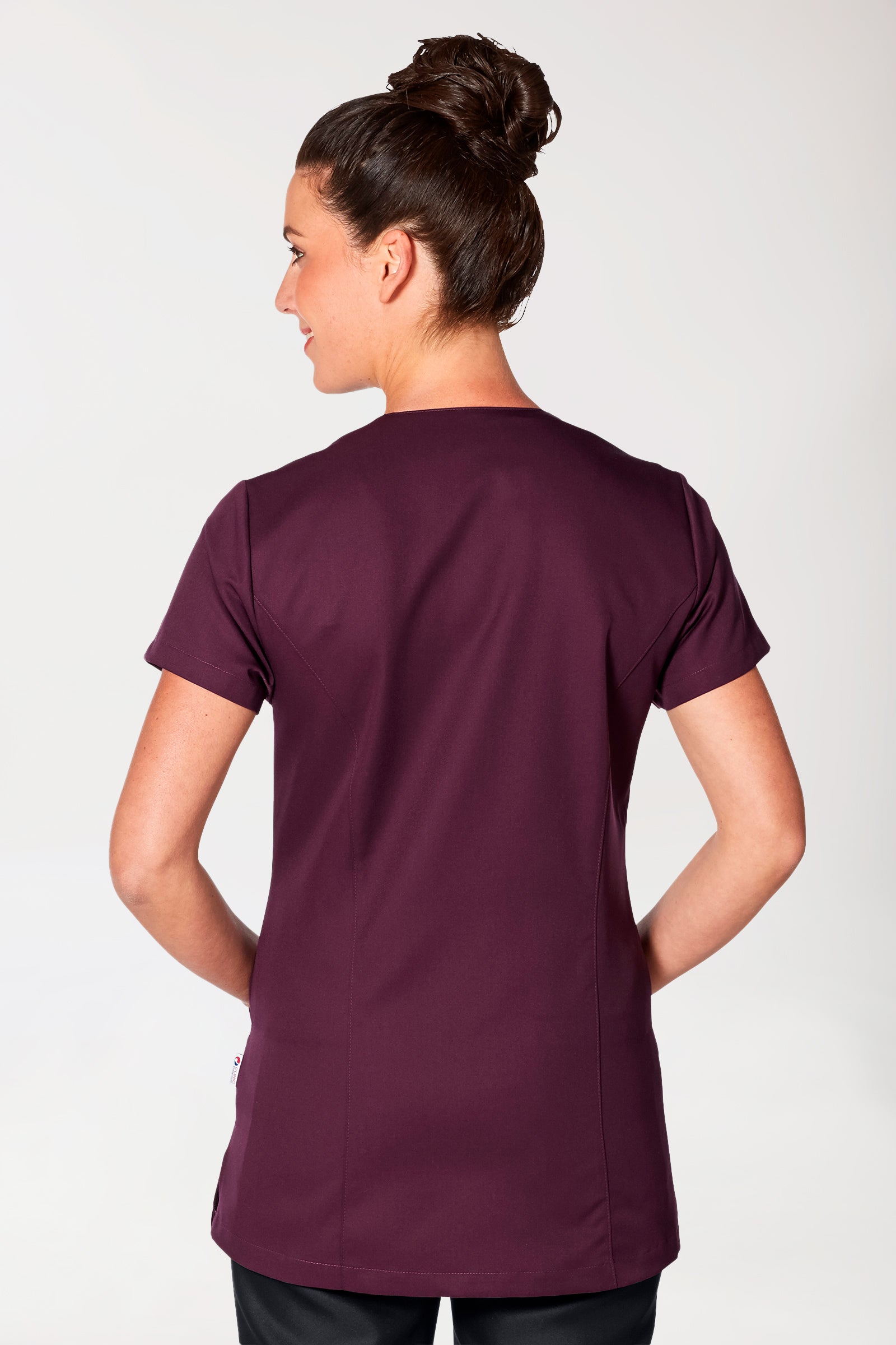 GREEN tuniek dames - knoopsluiting black berry