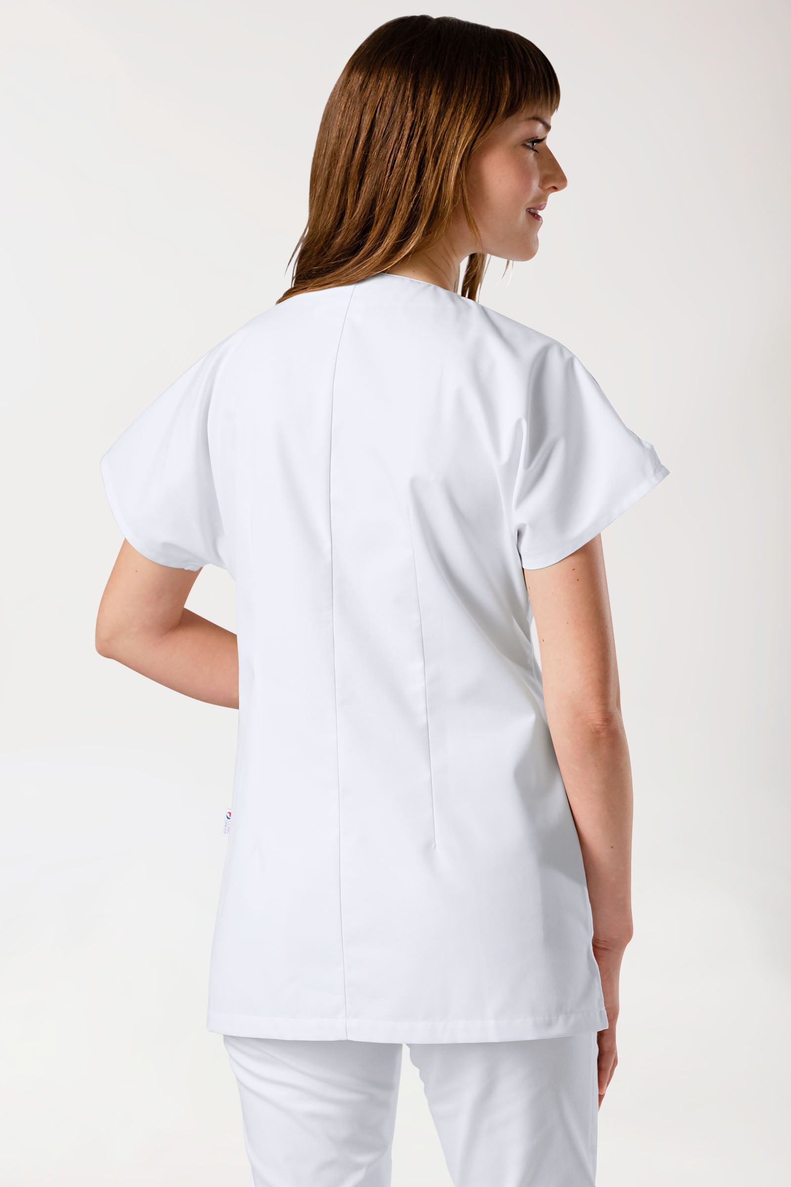 JUST STRONG tuniek dames - doorknoopsluiting wit