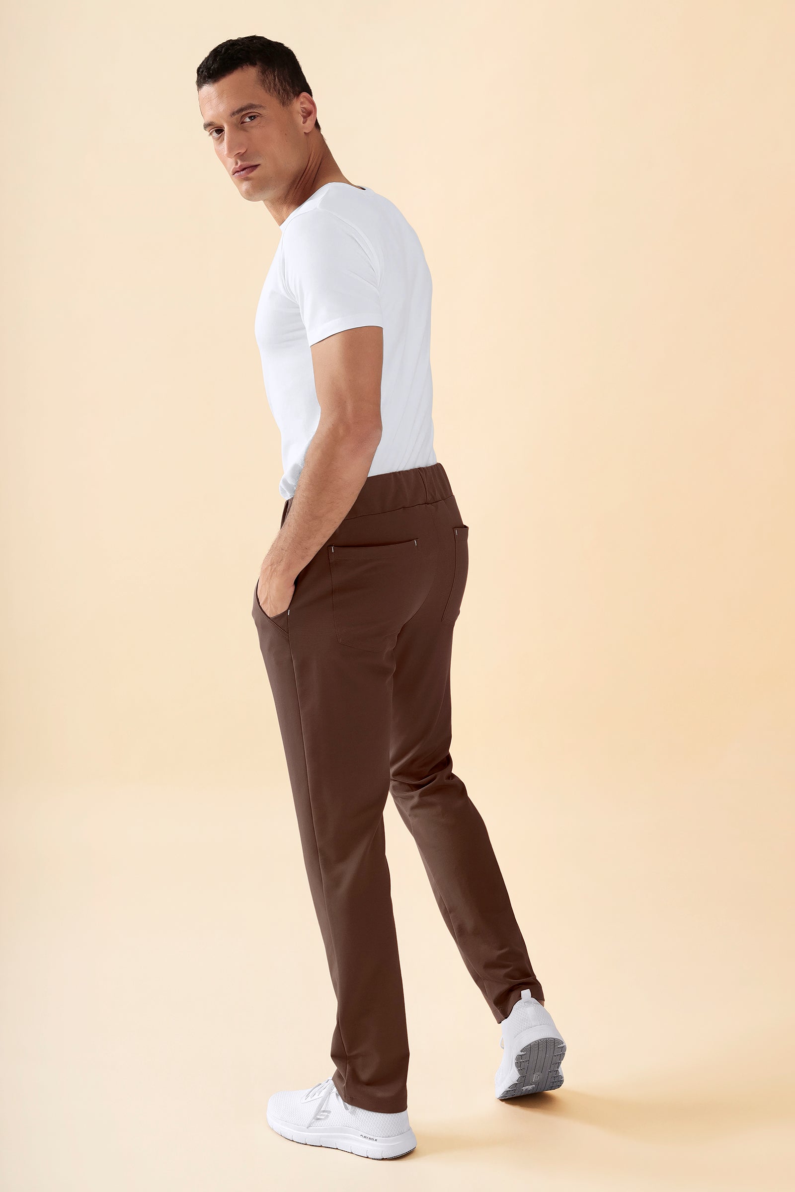 KAERE broek heren - zonder beenzak coffee