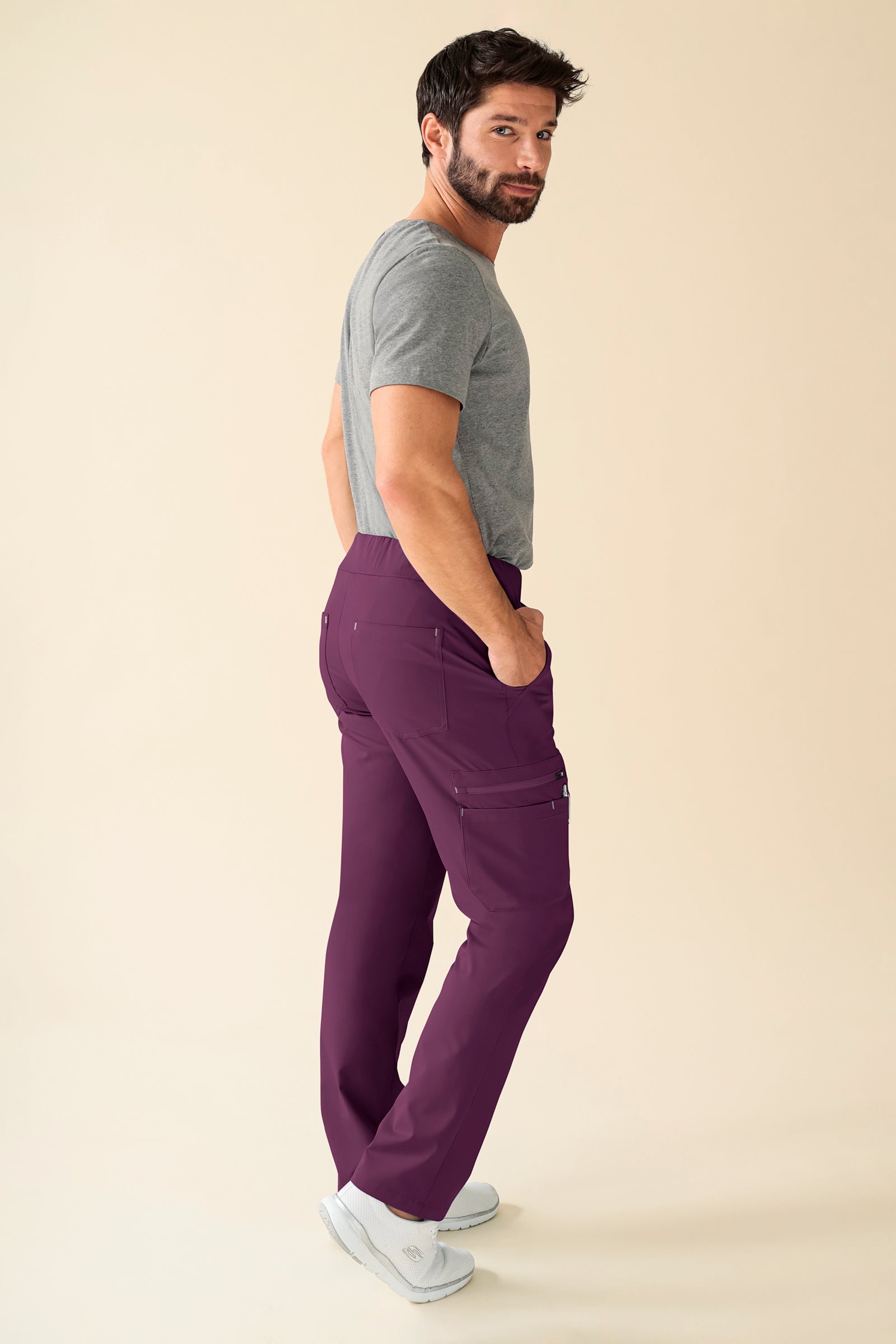 KAERE broek heren - korte maat met beenzak pruimen