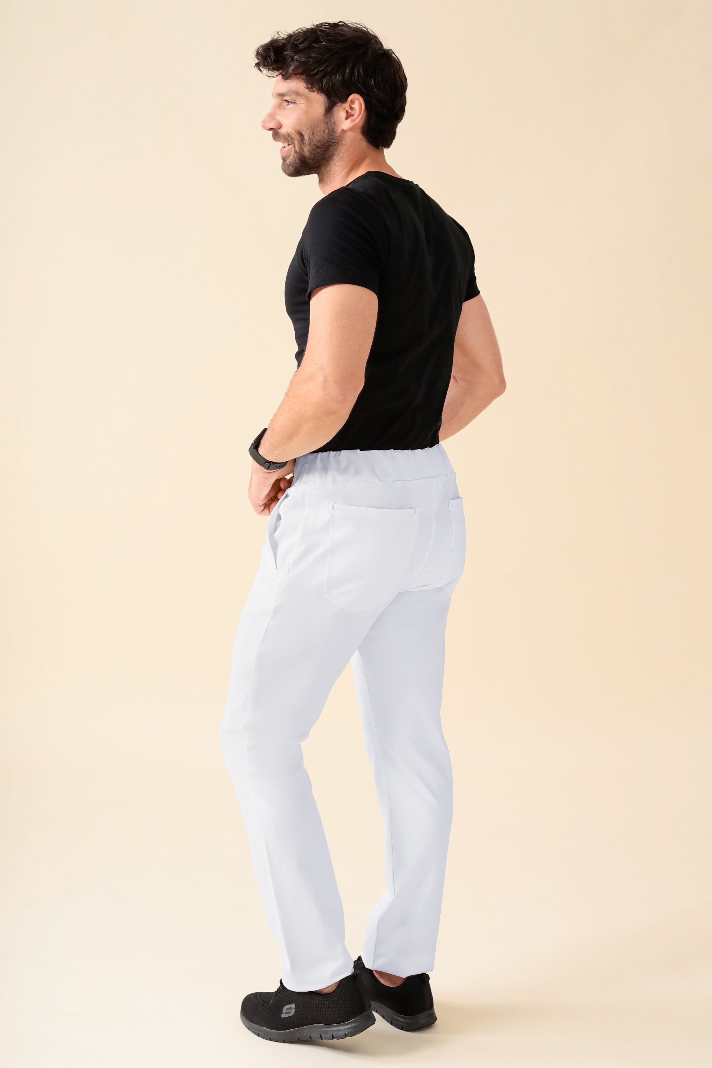 KAERE broek heren - korte maat zonder beenzak wit
