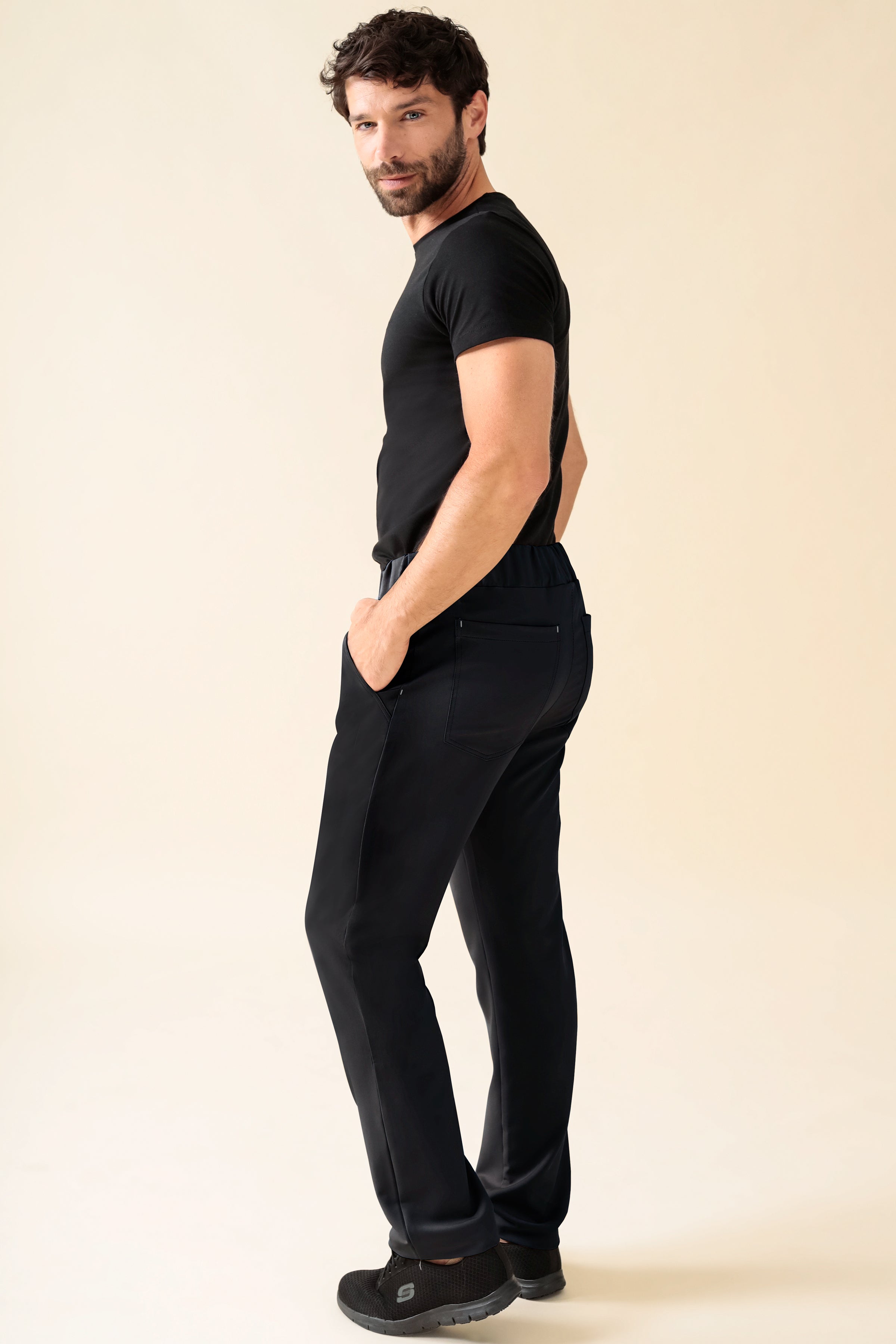 KAERE broek heren - korte maat zonder beenzak zwart