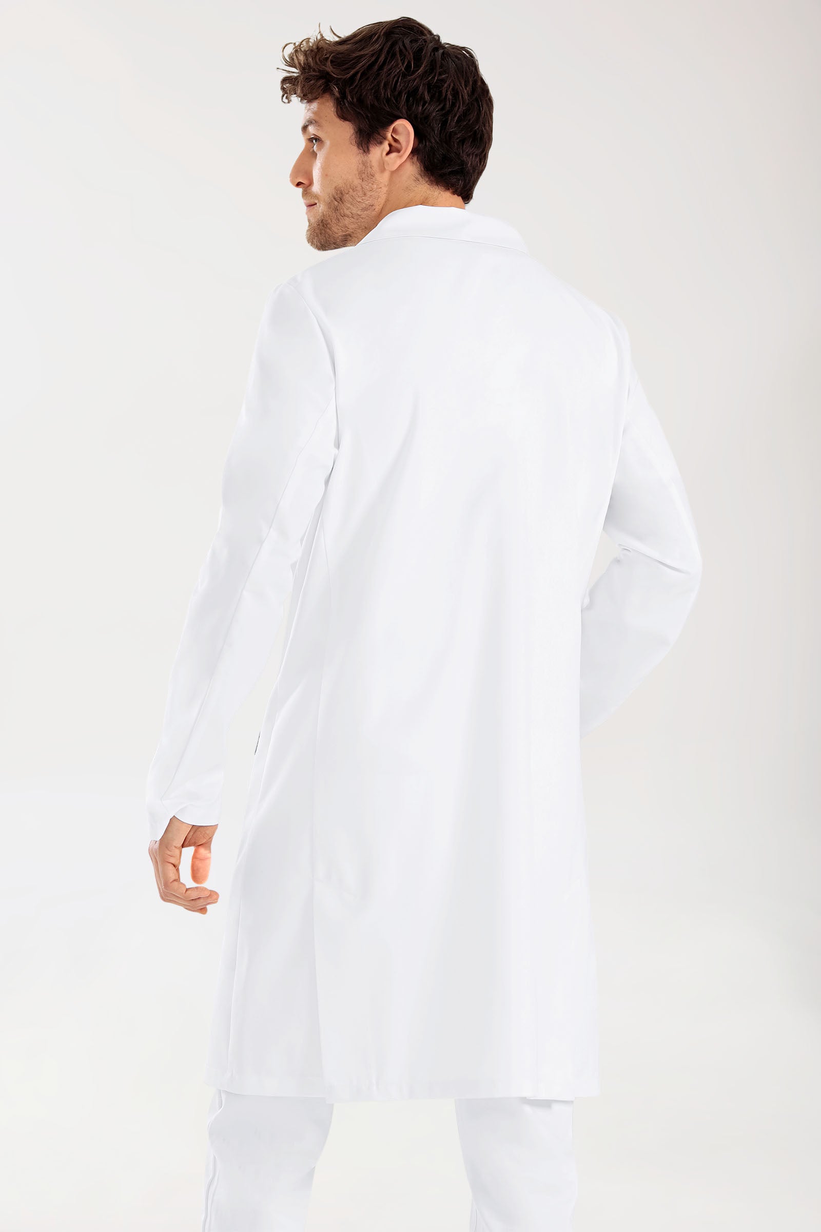 Jas heren -reverskraag- drukknoopsluiting wit