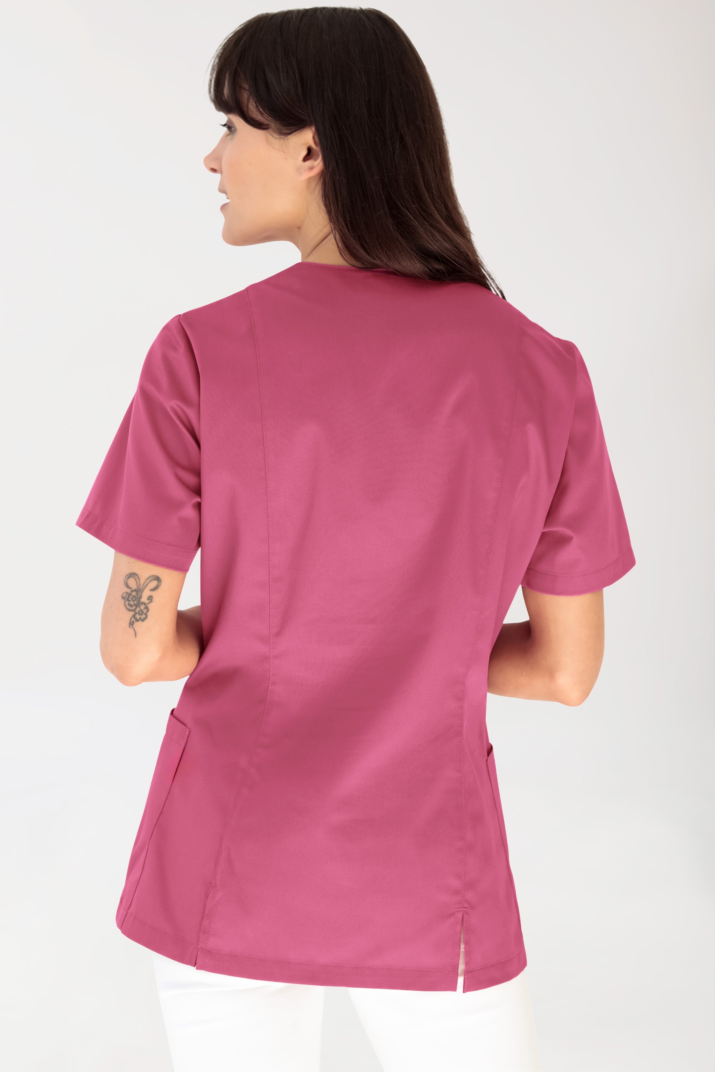 oversteektuniek dames - stretch oud rose