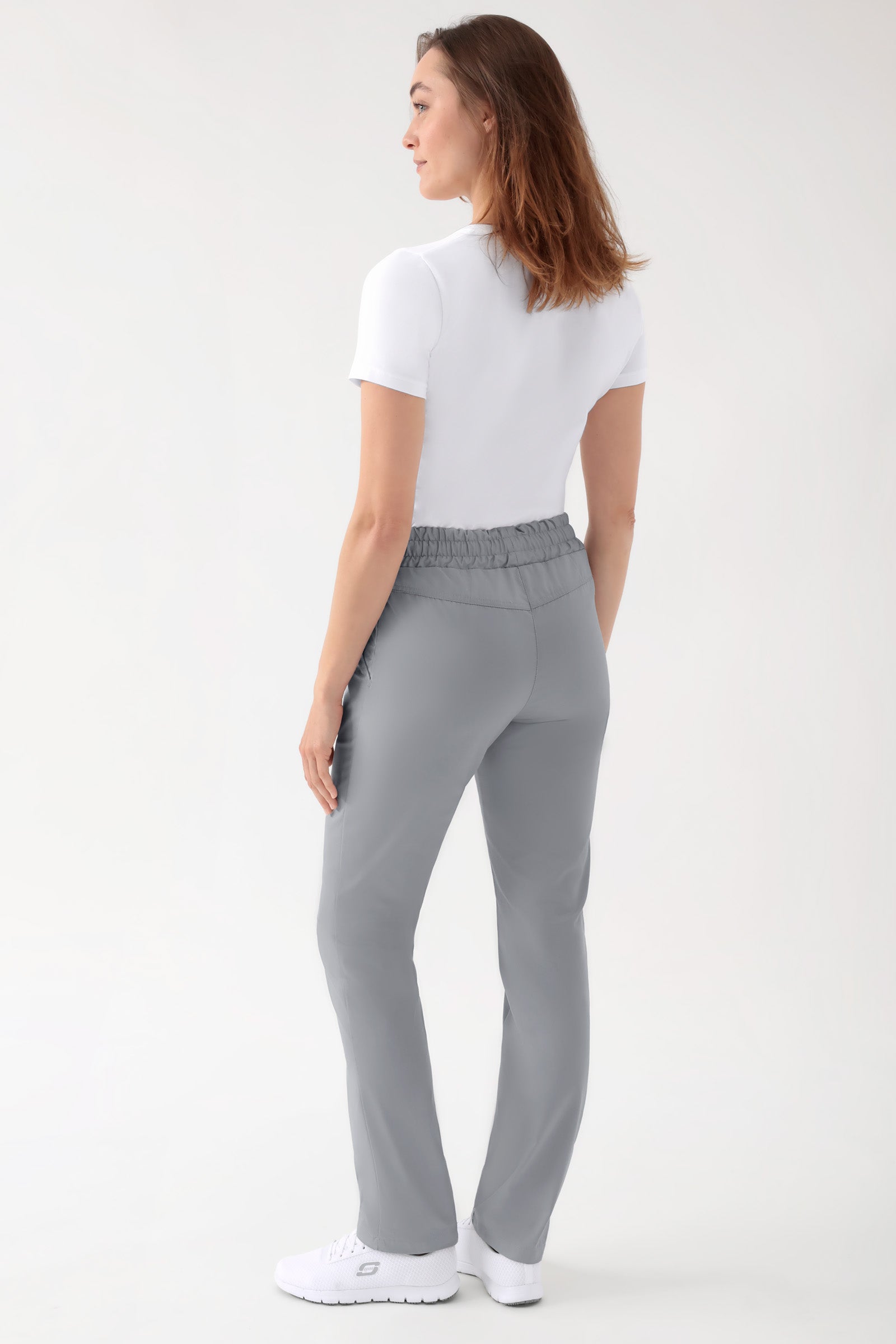 CORE broek uniseks - hoge boord grijs, Achterzijde view