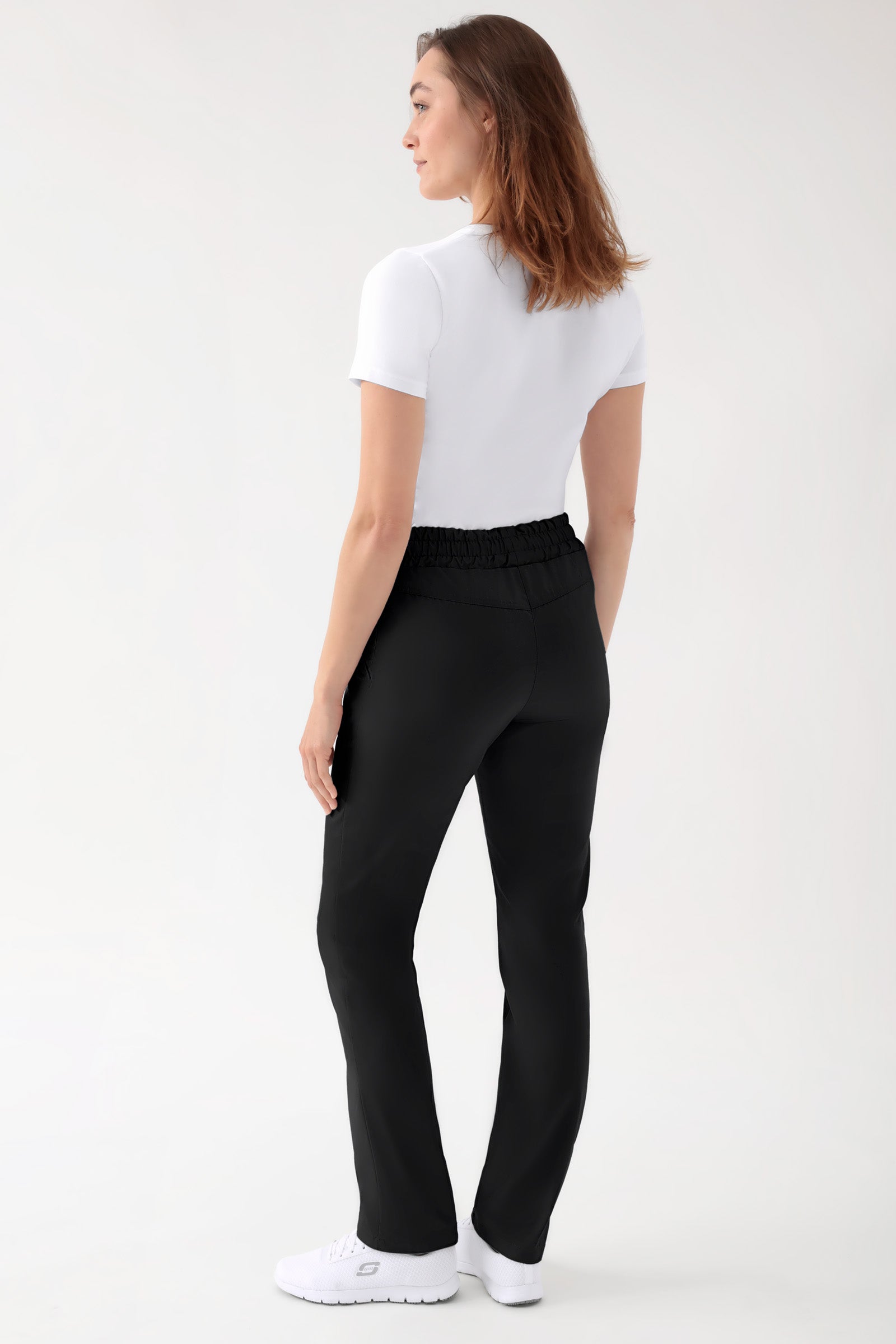 CORE broek uniseks - hoge boord zwart, Achterzijde view