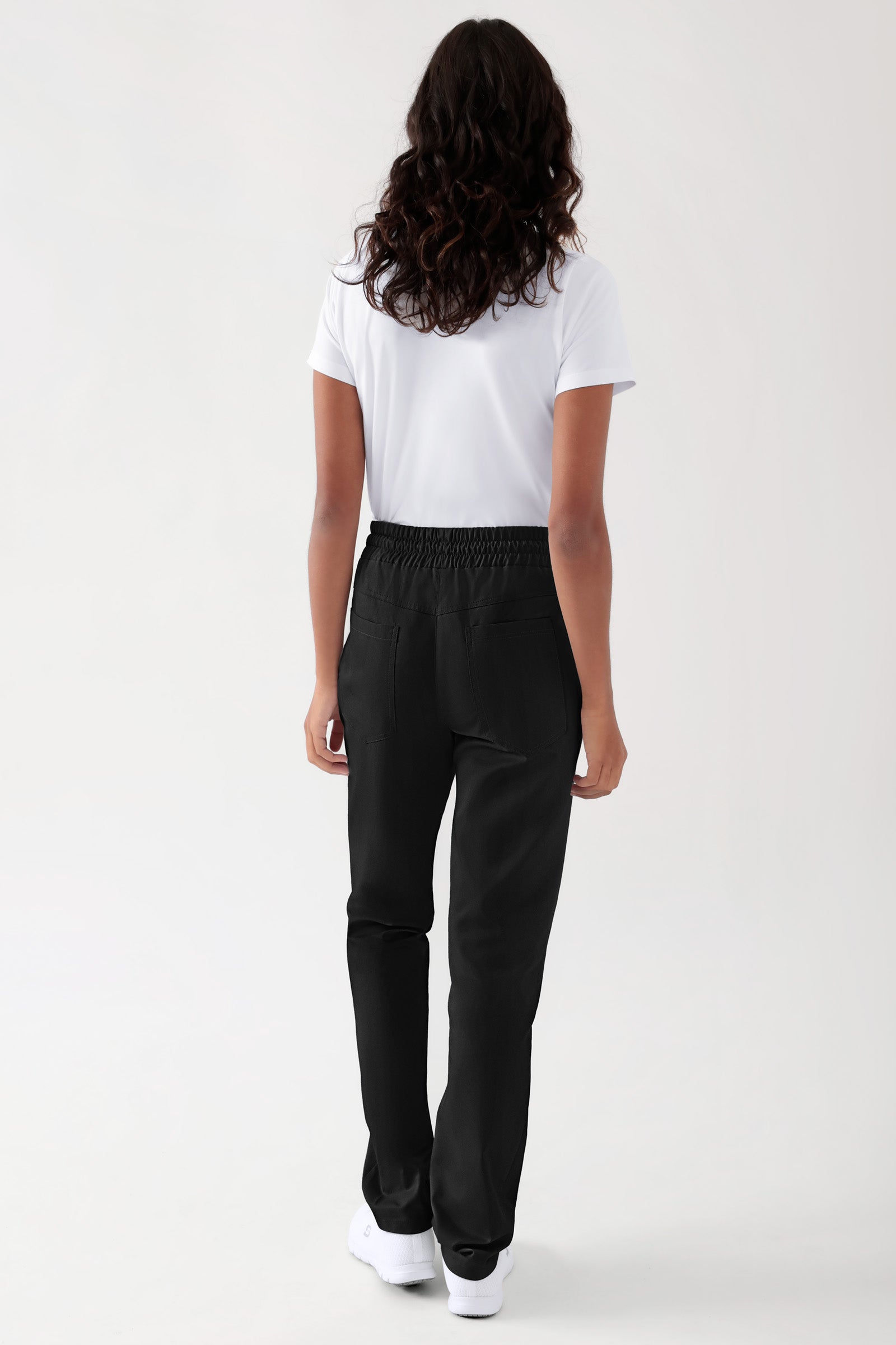 TENCEL™ broek heren - elastische boord zwart, Achterzijde view