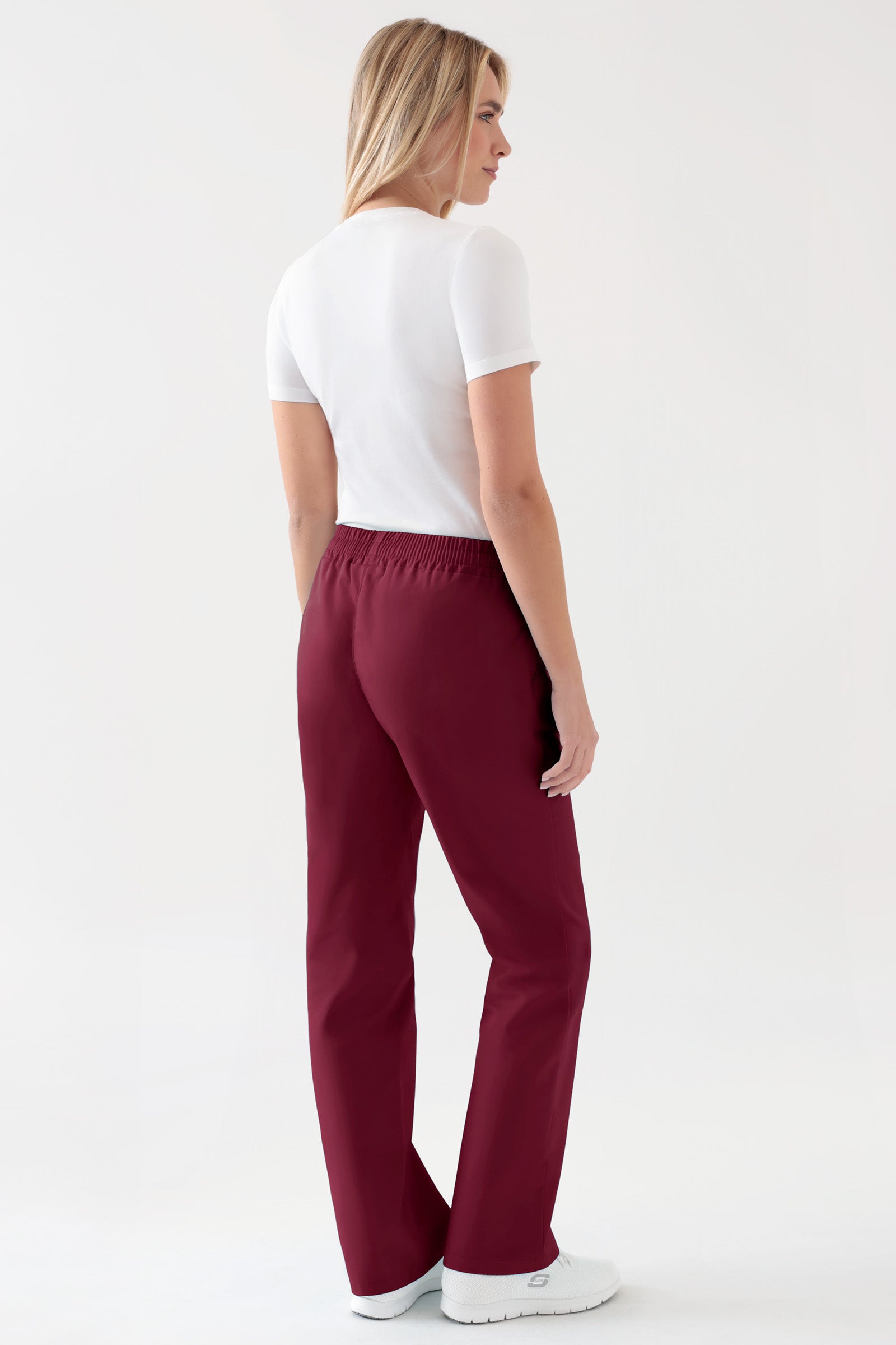 JUST STRONG Broek dames - elastische boord bordeaux