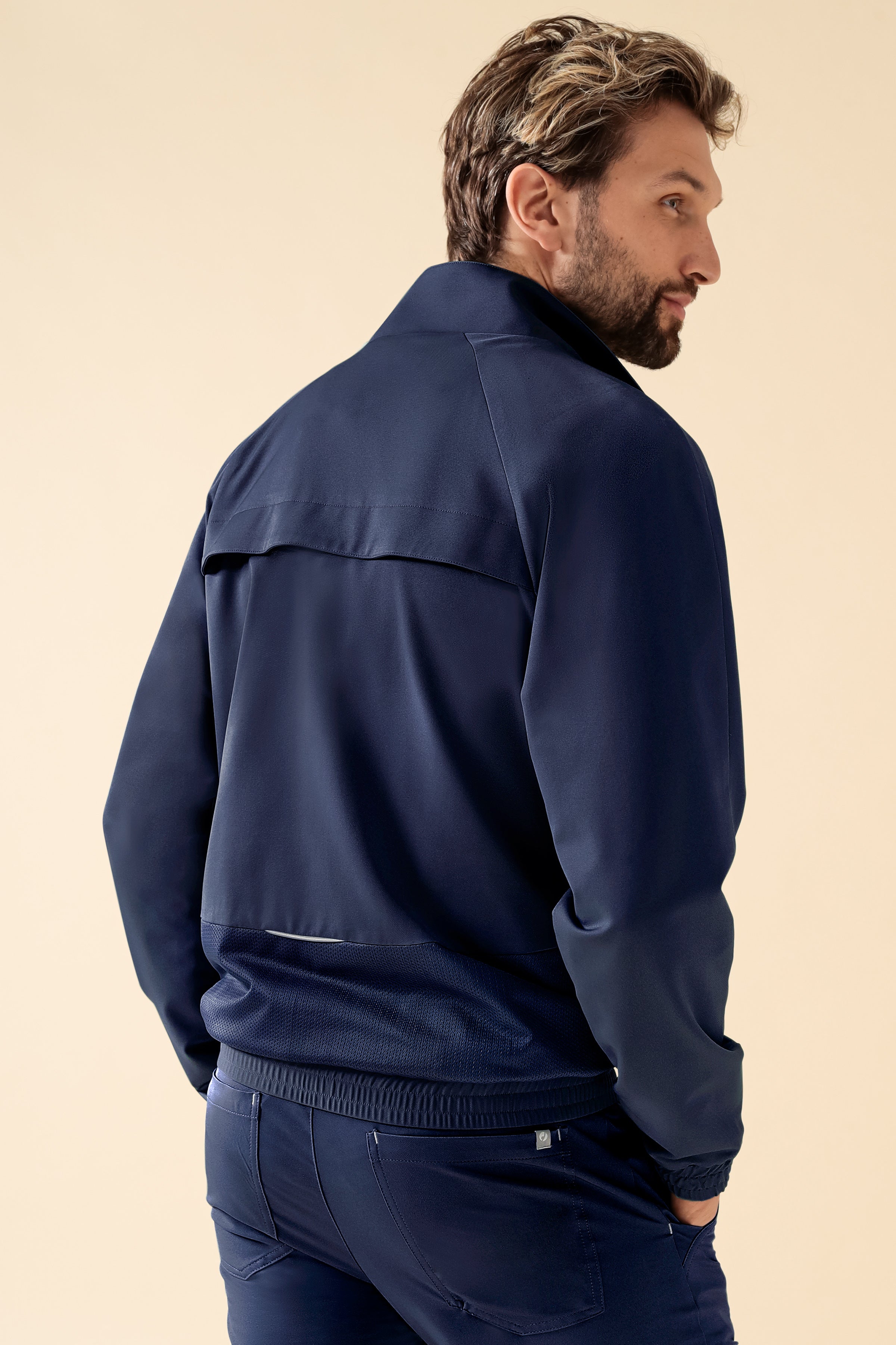 KAERE blouson heren - met elastische manchetten navy