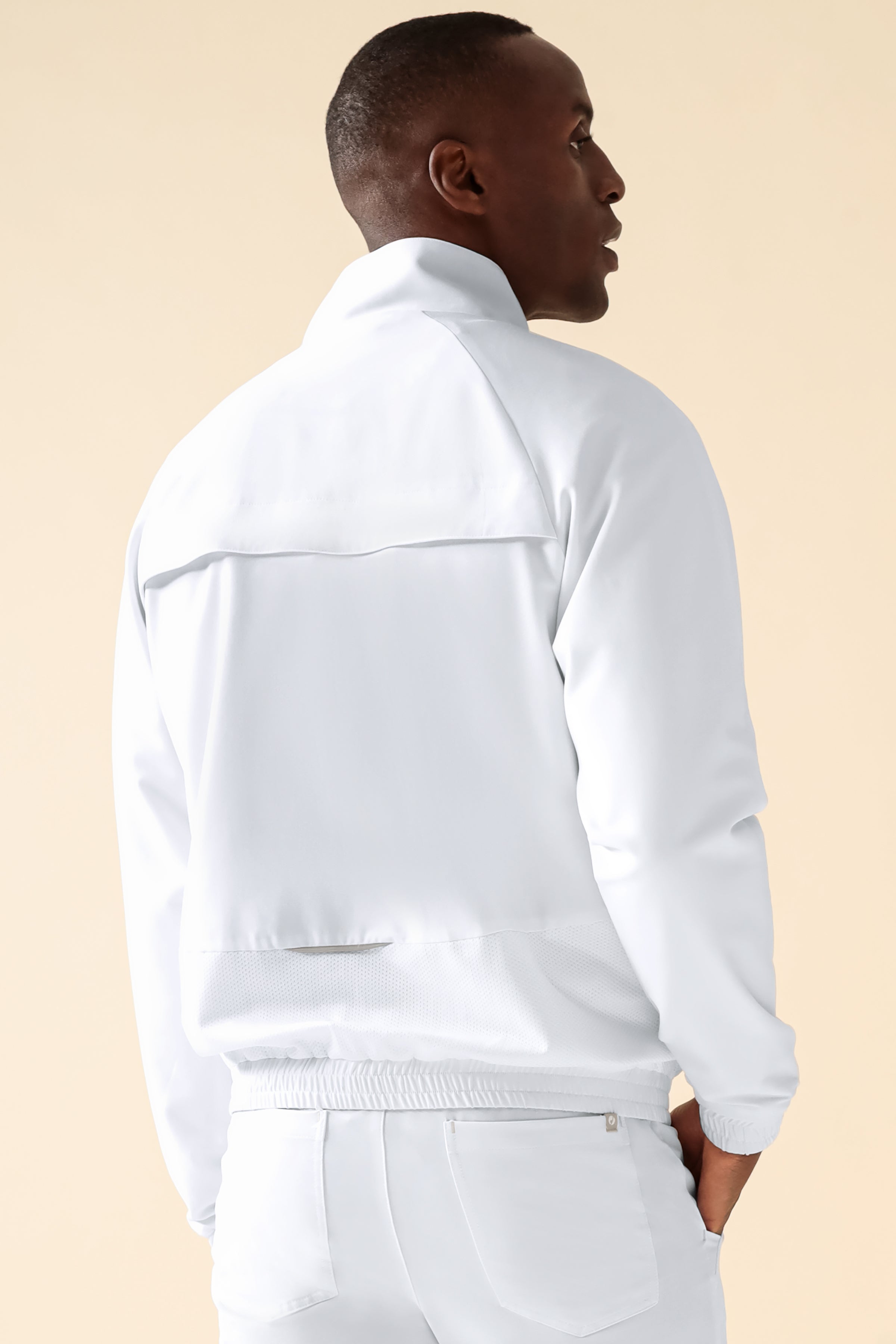 KAERE blouson heren - met elastische manchetten wit