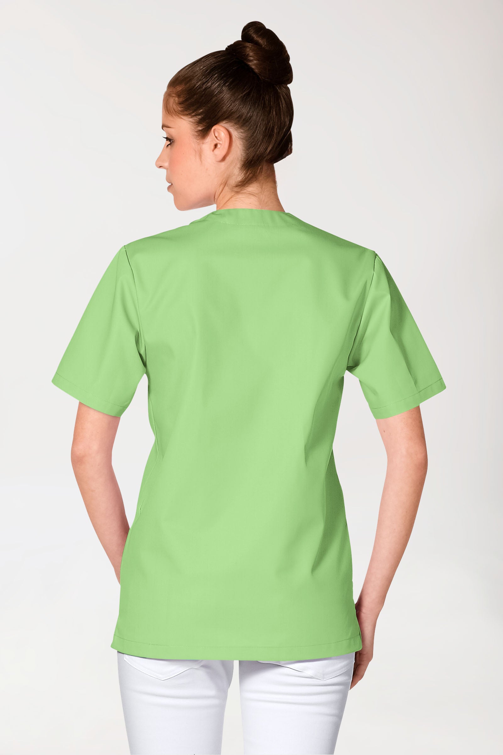 JUST STRONG oversteektuniek uniseks - V-hals appelgroen