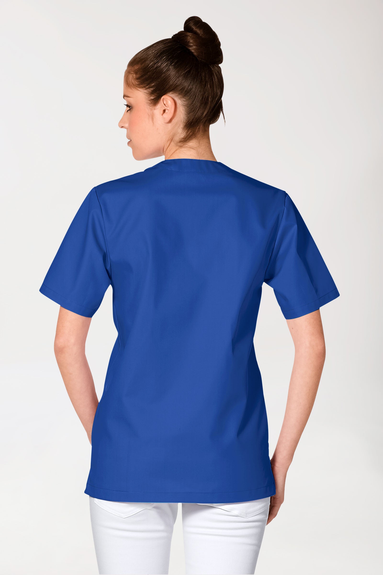 JUST STRONG oversteektuniek uniseks - V-hals koningsblauw