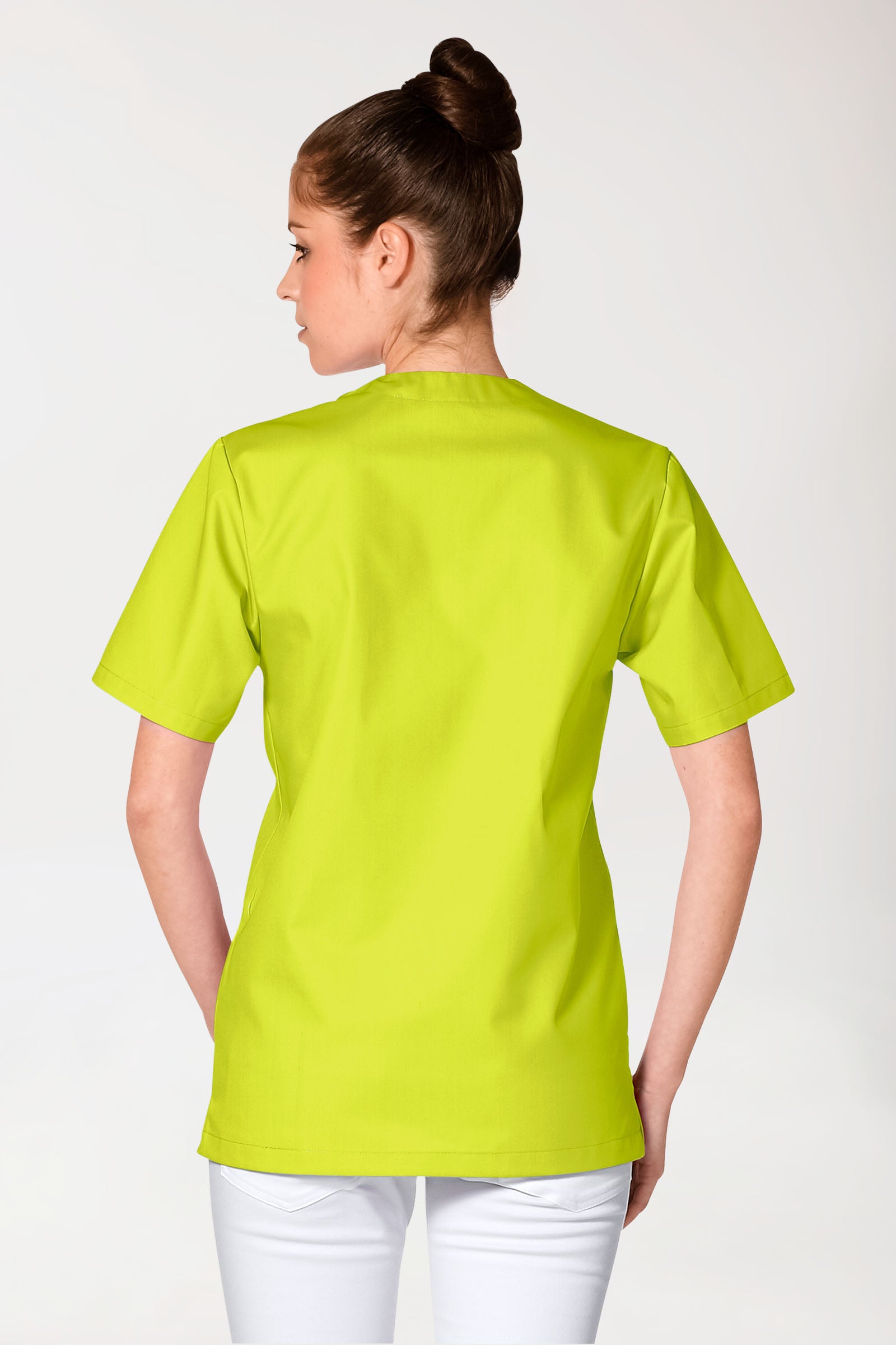 JUST STRONG oversteektuniek uniseks - V-hals lime-groen