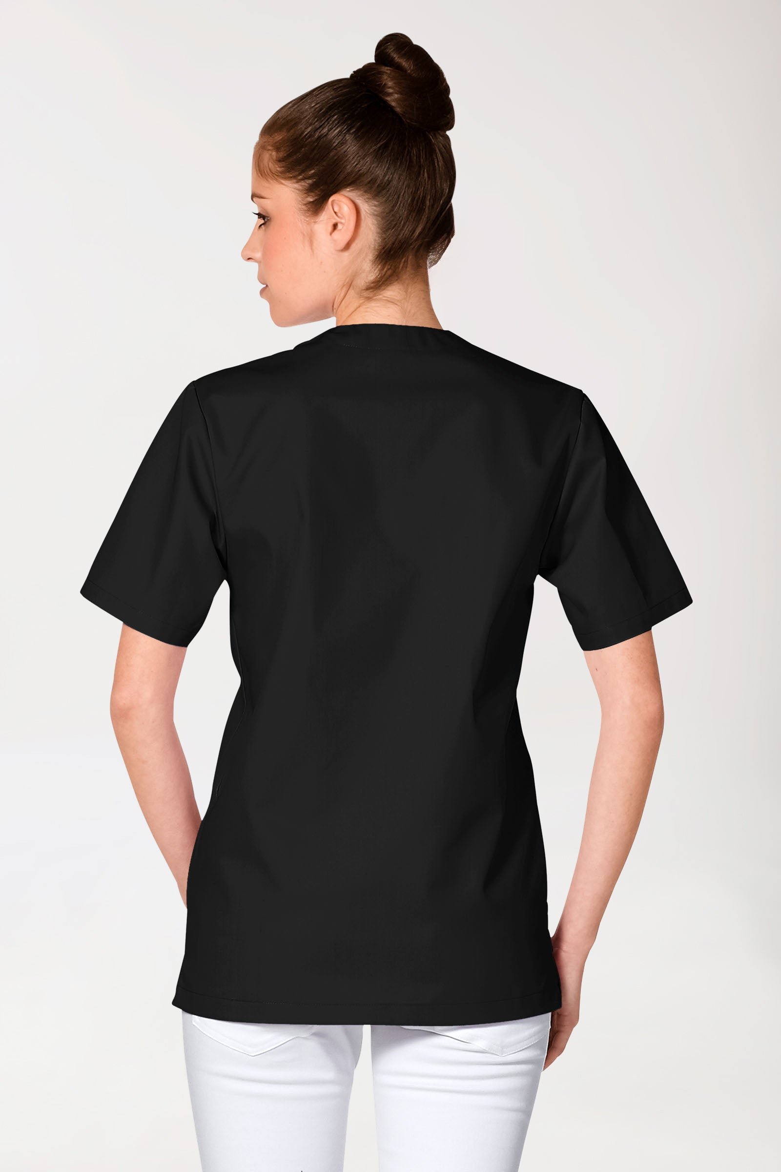 JUST STRONG oversteektuniek uniseks - V-hals zwart