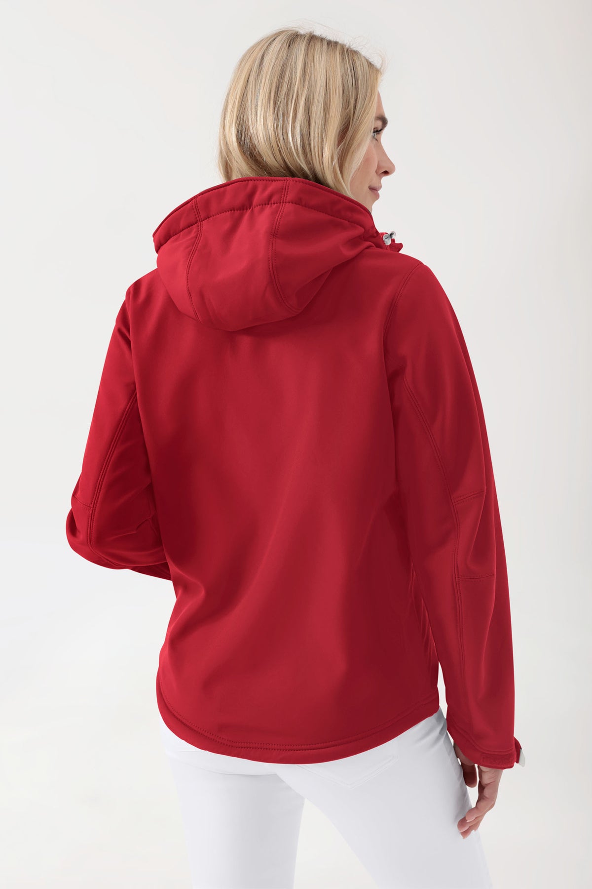 Softshell jas unisex - met capuchon rood