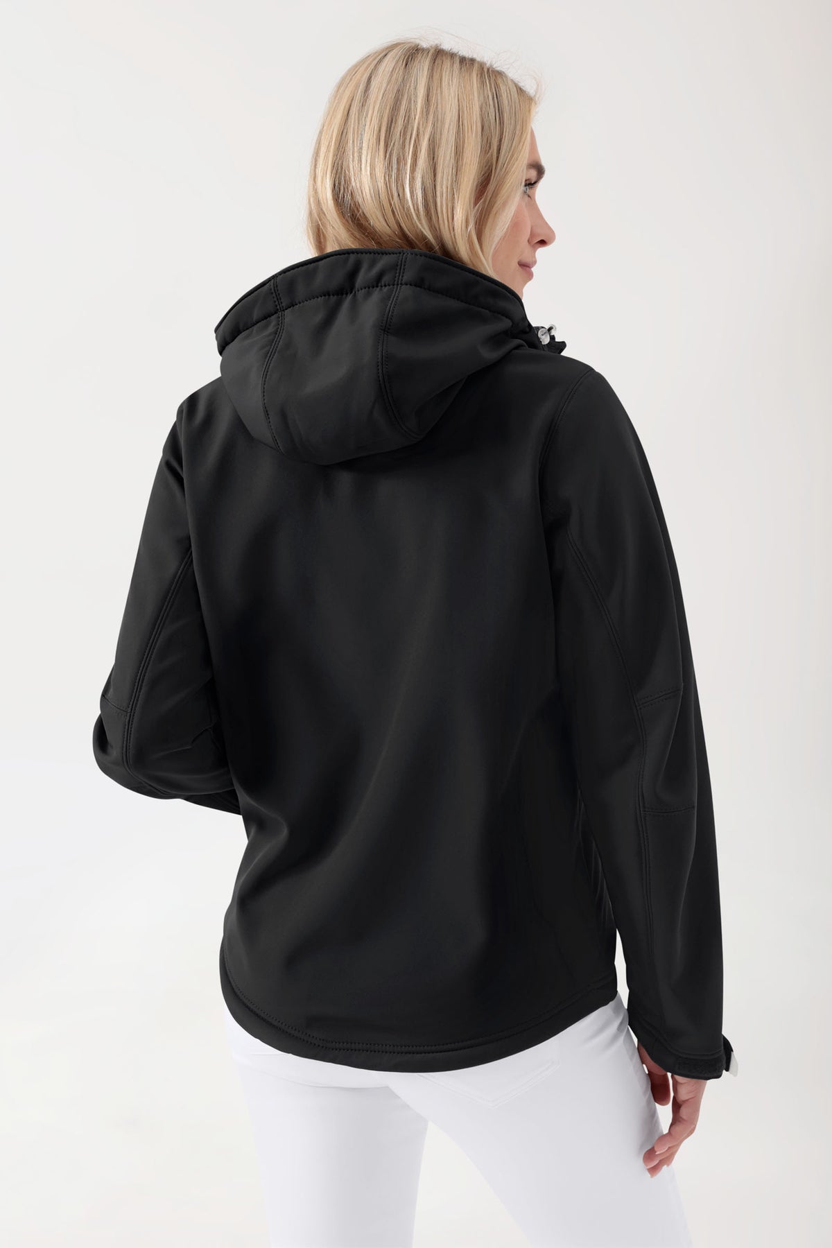 Softshell jassen unisex - met capuchon zwart