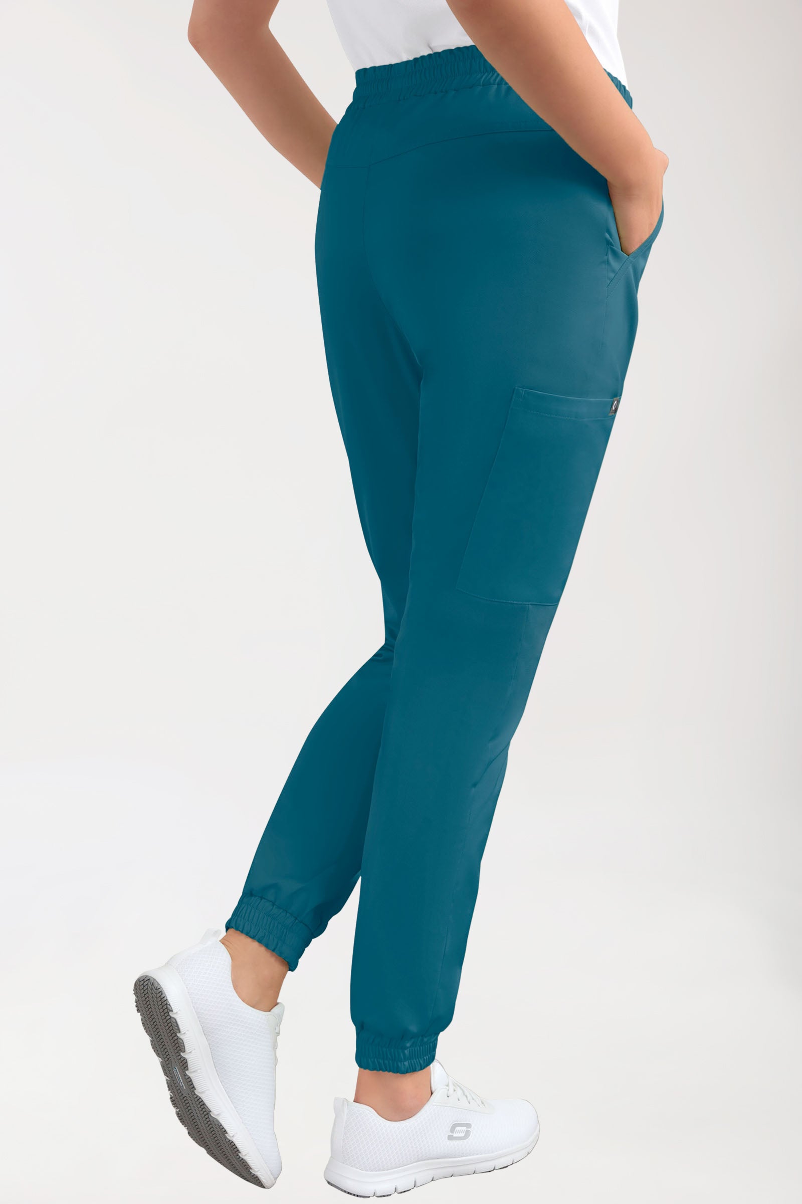CORE cargo broek dames - joggingbroek style petrol