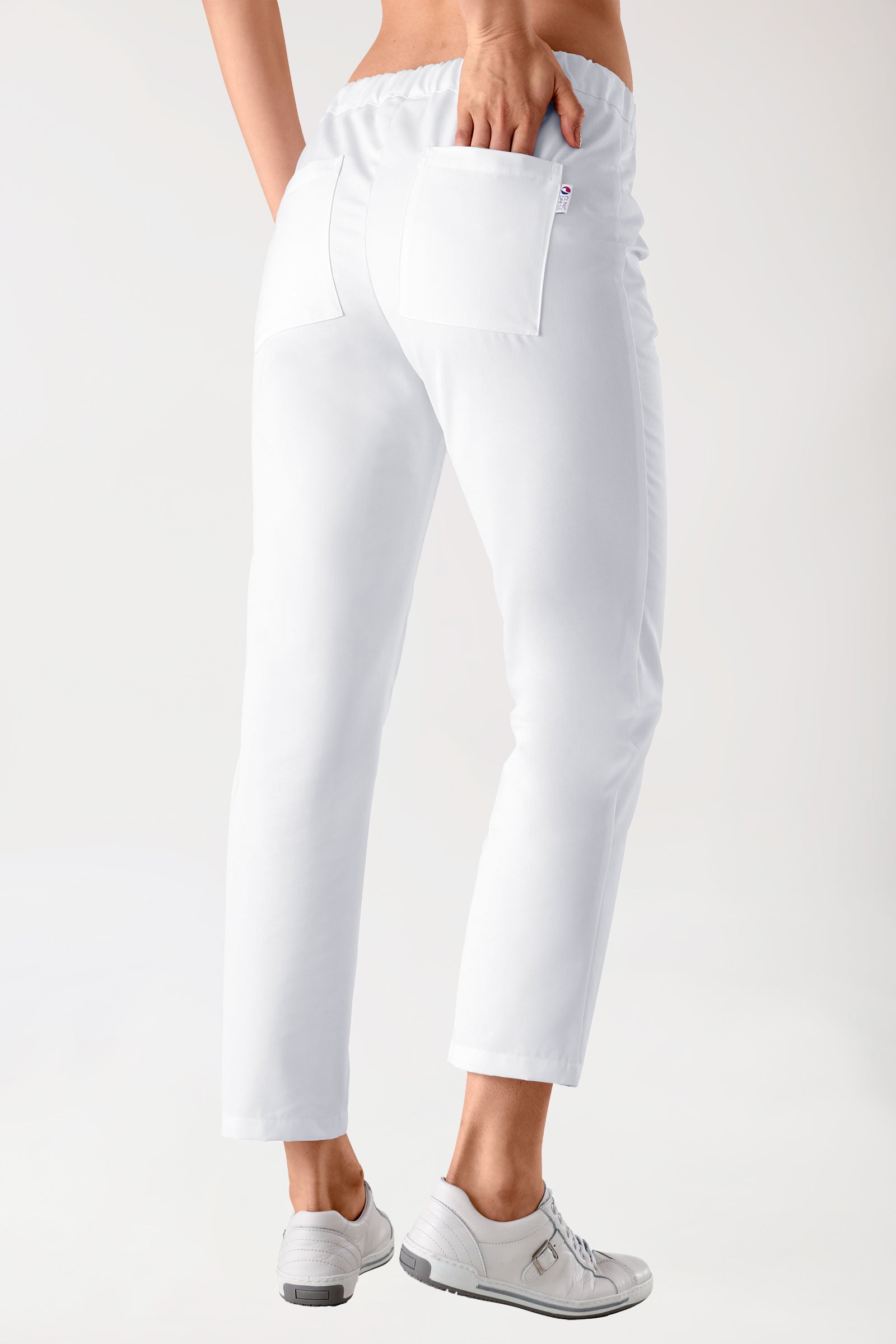 JUST STRONG broek dames - slip-on broek wit