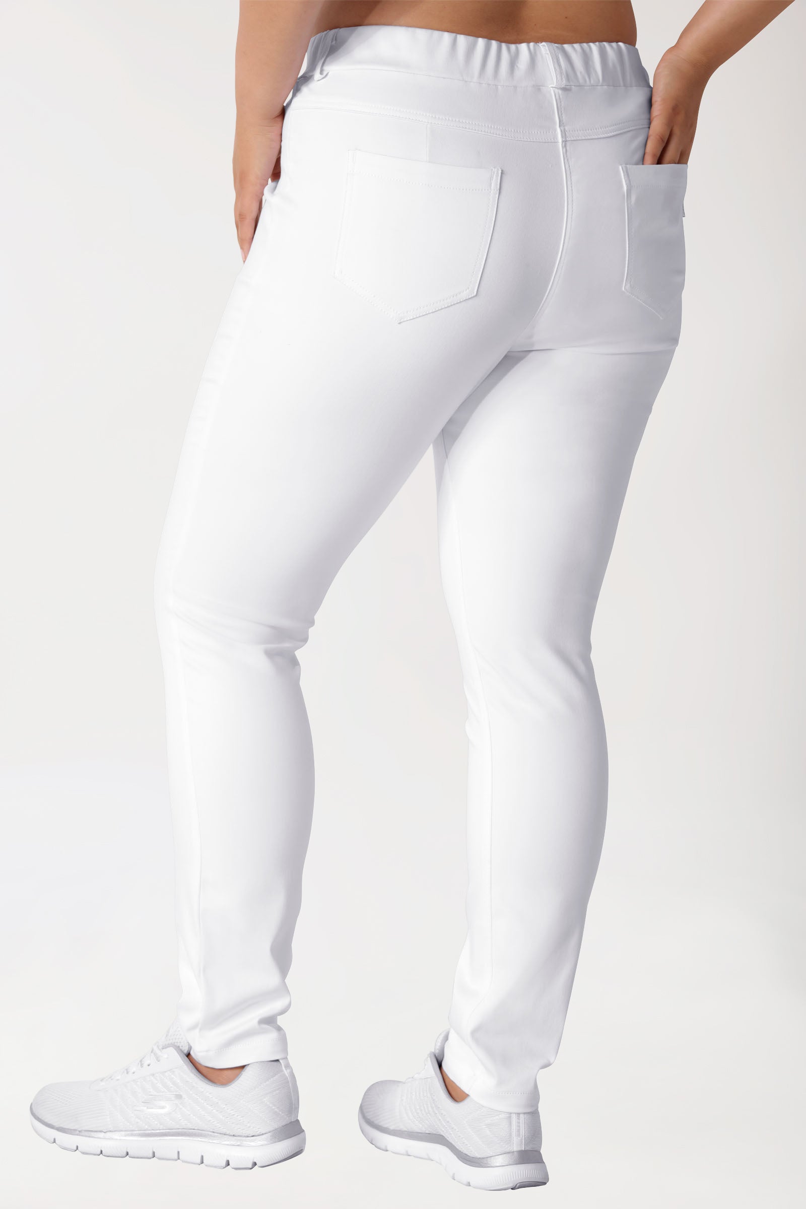 Curved legging COMFY FLEX - elastische tailleband wit
