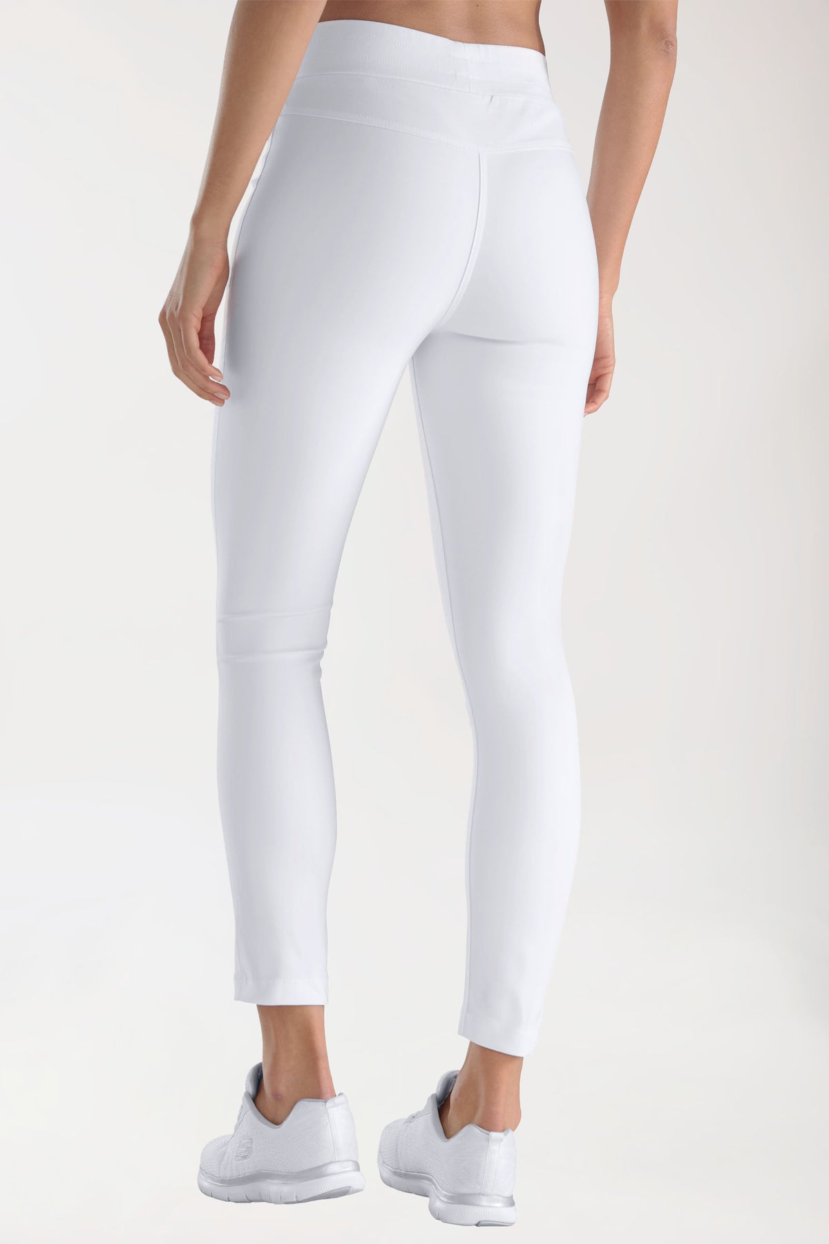 Comfort stretch broek dames - legging 7/8 lengte wit