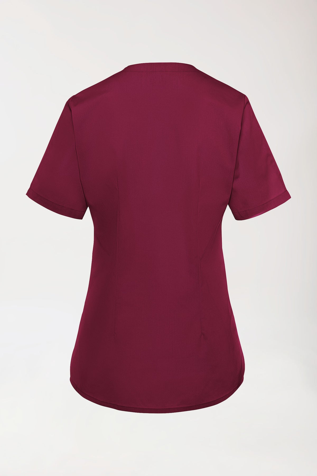 Stretch longshirt dames - V-hals bordeaux