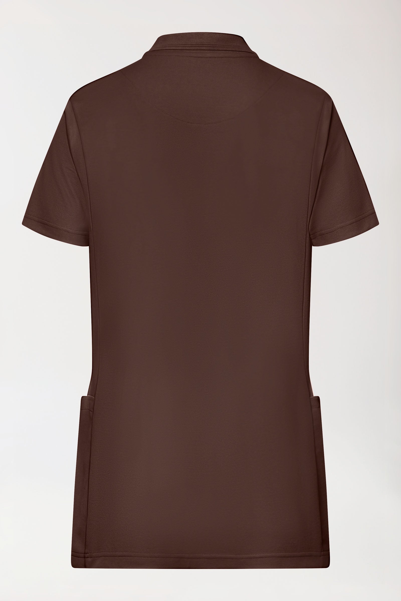 COMFY FLEX Stretch oversteektuniek dames - polokraag coffee
