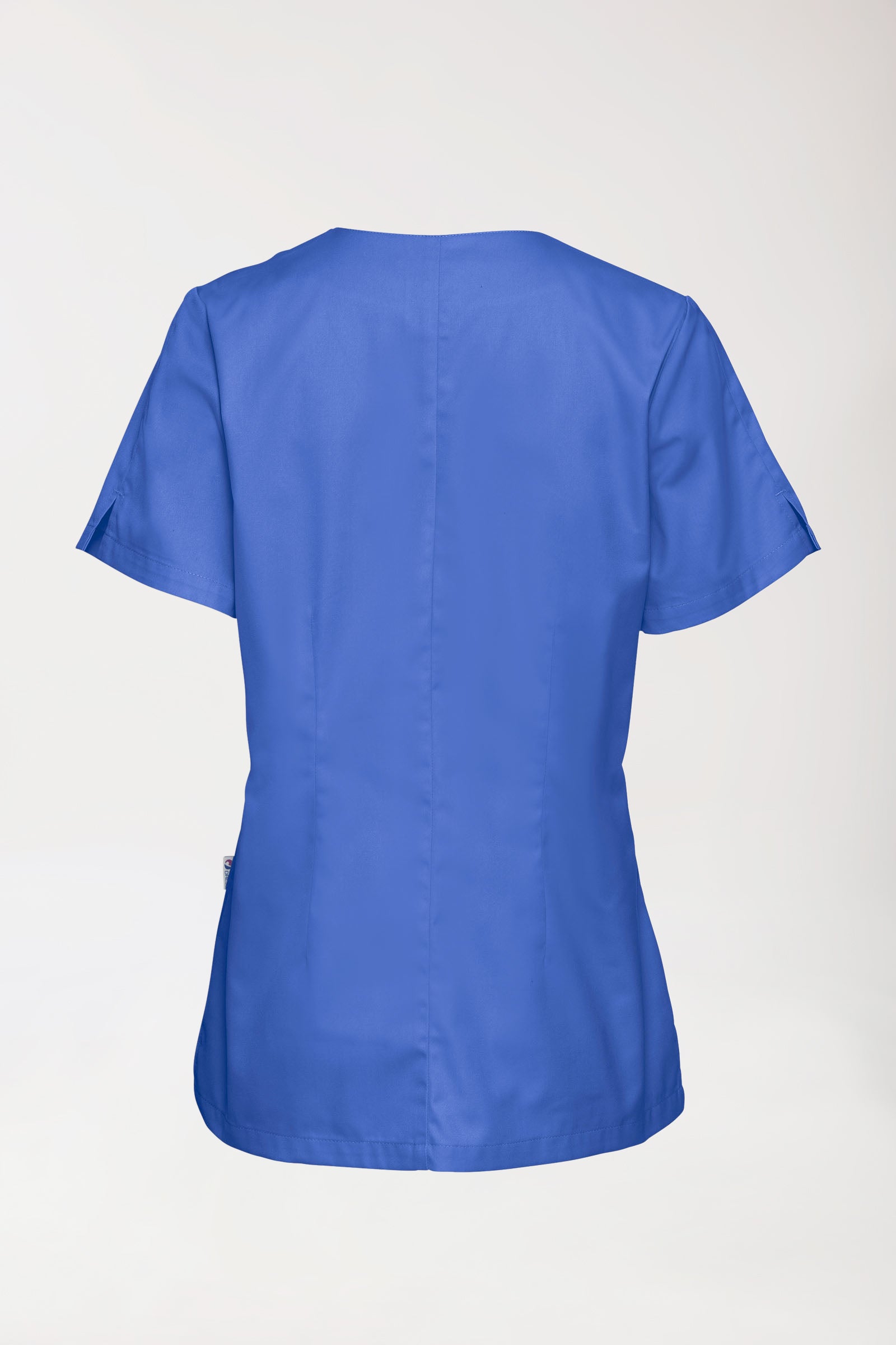 CORE oversteektuniek dames curved fit - met drukknopen koningsblauw