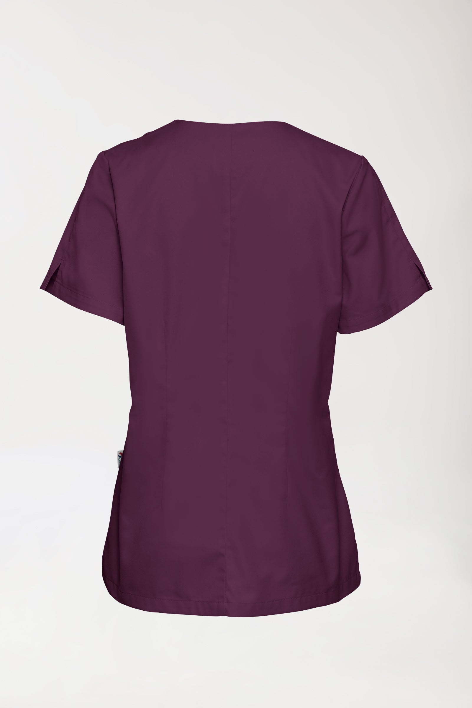 CORE oversteektuniek dames curved fit - met drukknopen pruimen, Achterzijde view