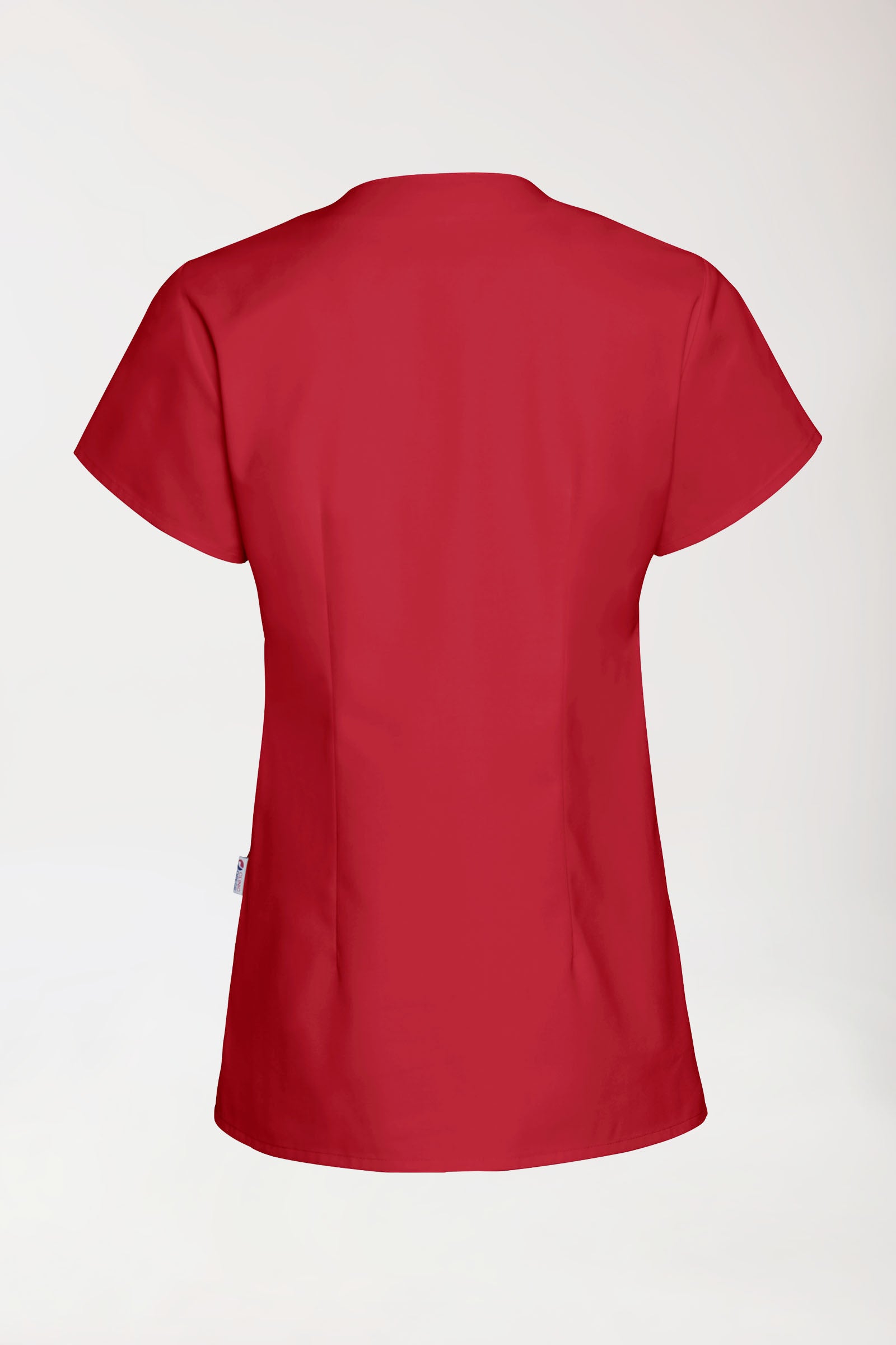 JUST STRONG oversteektuniek dames - hoekige hals rood