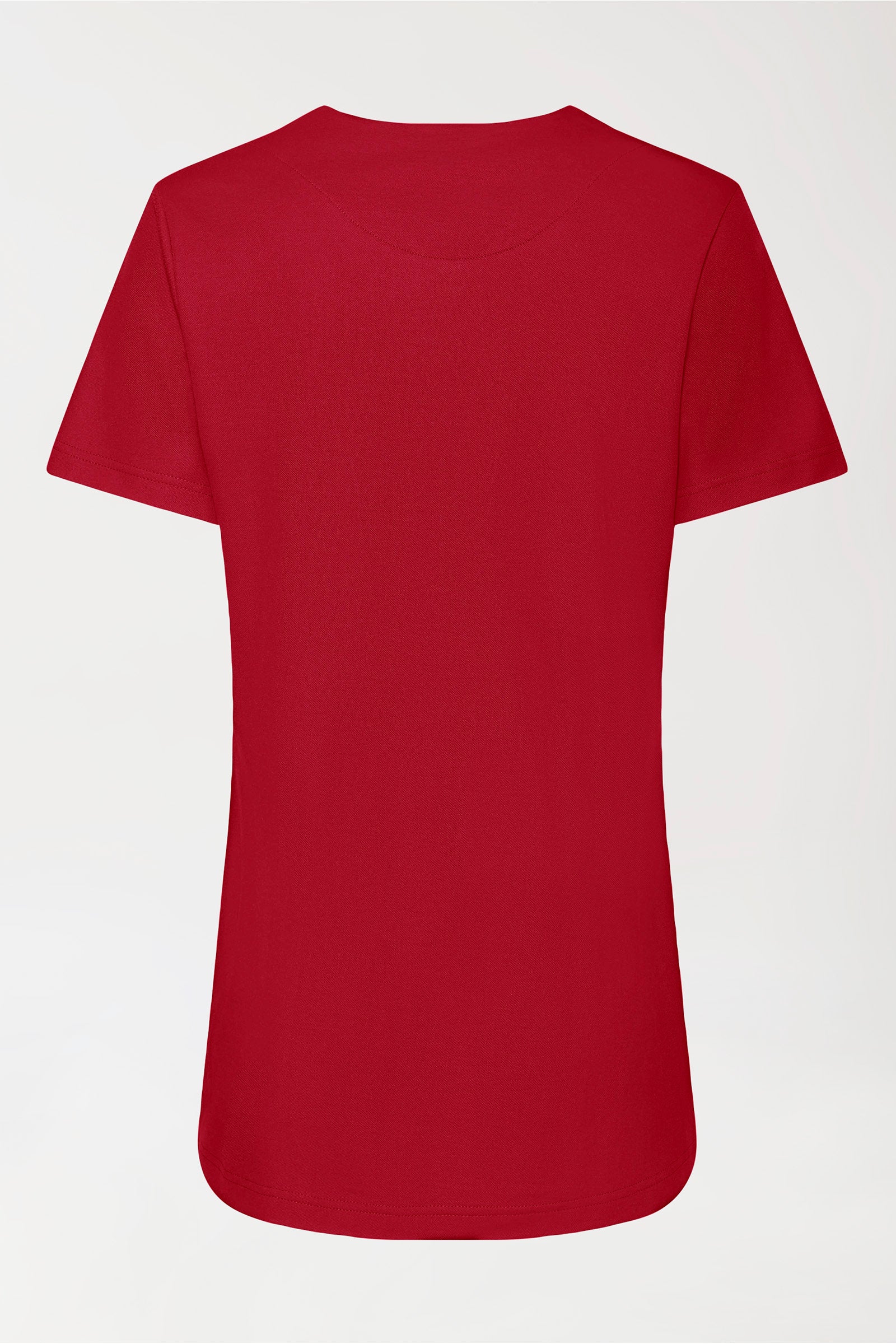 COMFY FLEX stretch oversteektuniek dames - hartvormige hals rood