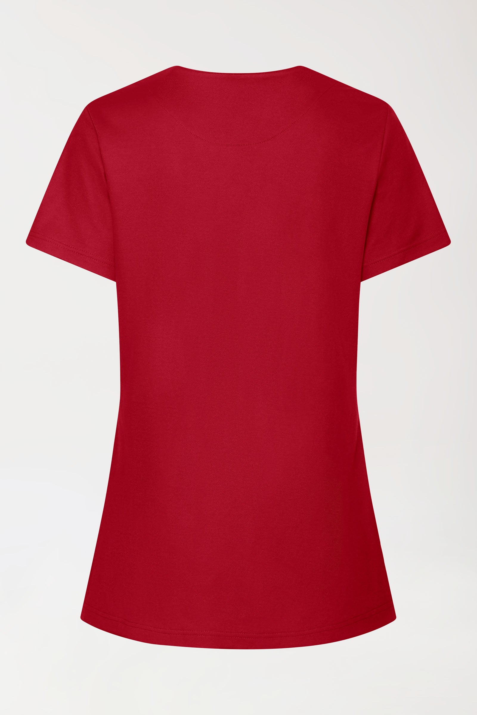 COMFY FLEX stretch oversteektuniek dames - met drukknopen rood