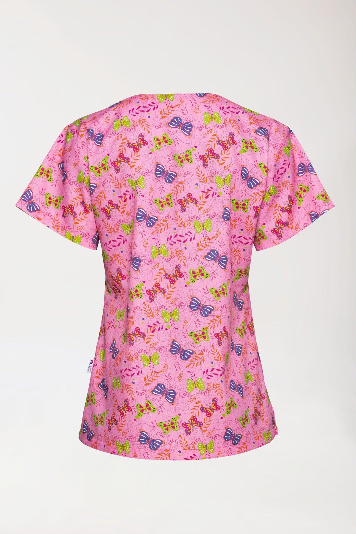 Lichte oversteektuniek - all-over print rosy pink/bont