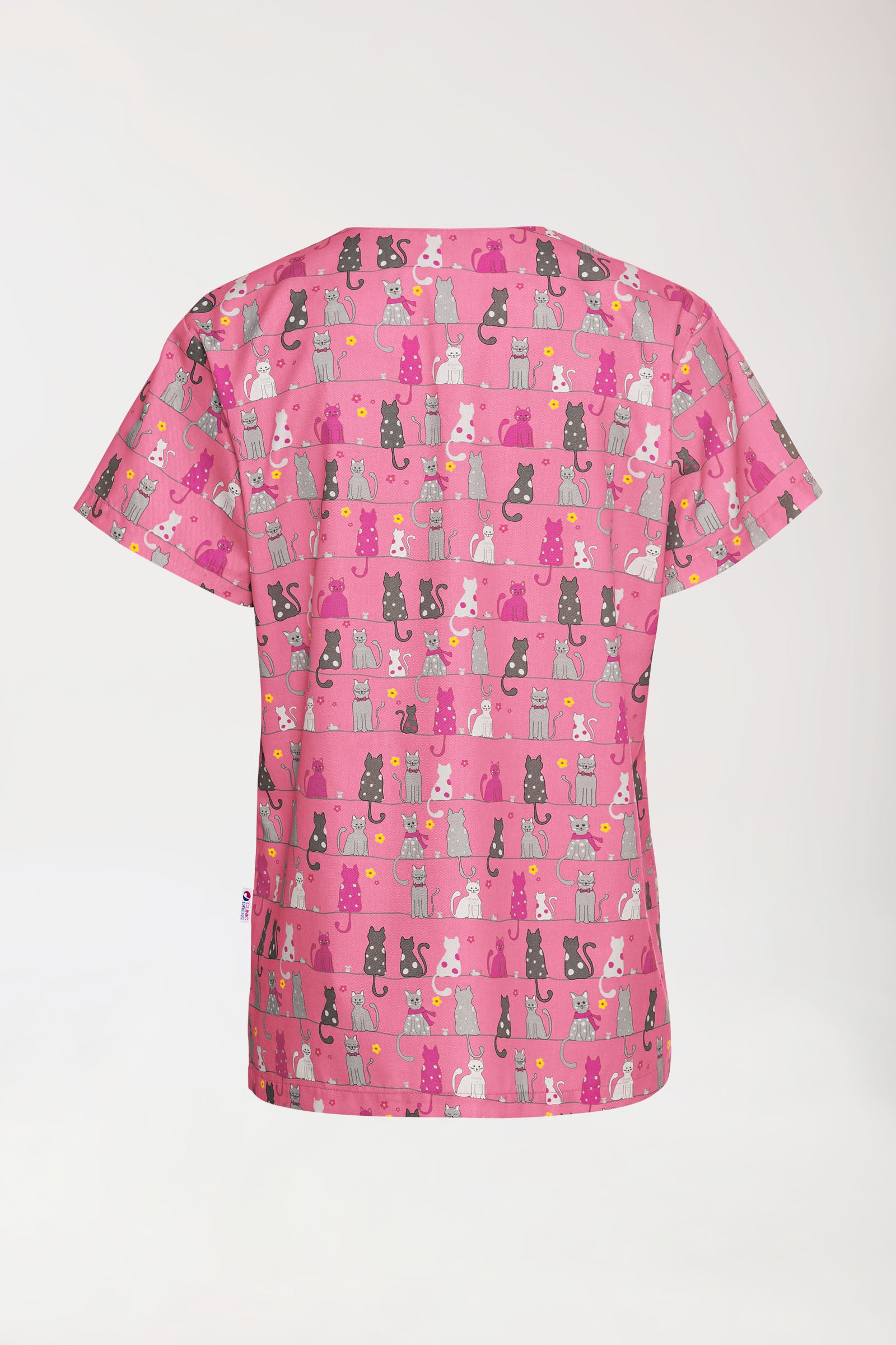 Lichte oversteektuniek - all-over print rosy pink/grijs