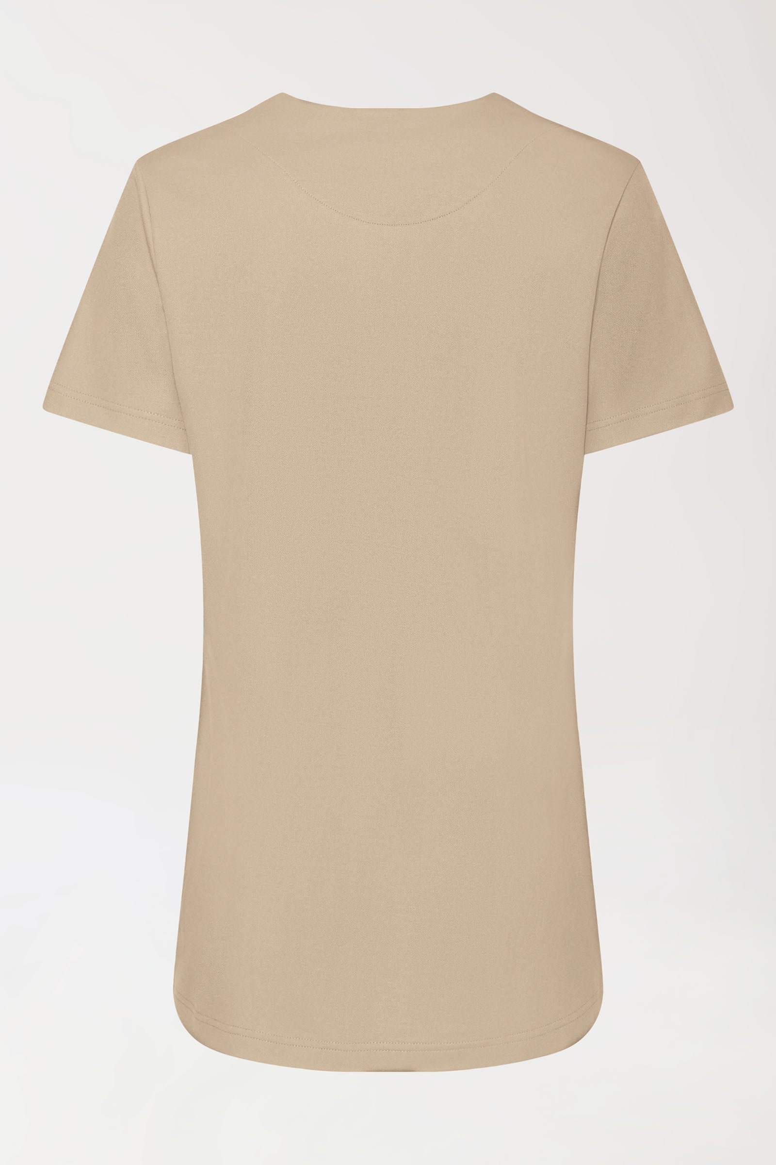 COMFY FLEX stretch oversteektuniek dames - hartvormige hals zand