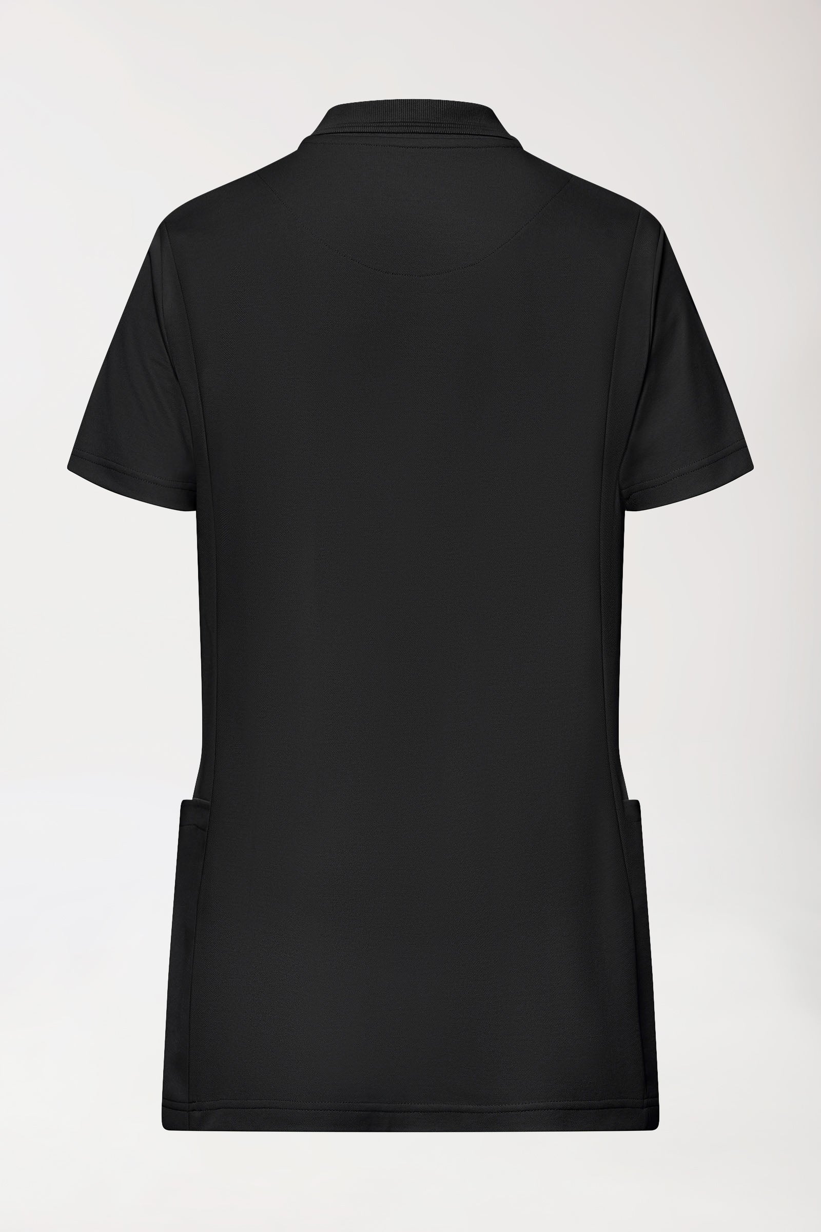 COMFY FLEX Stretch oversteektuniek dames - polokraag zwart