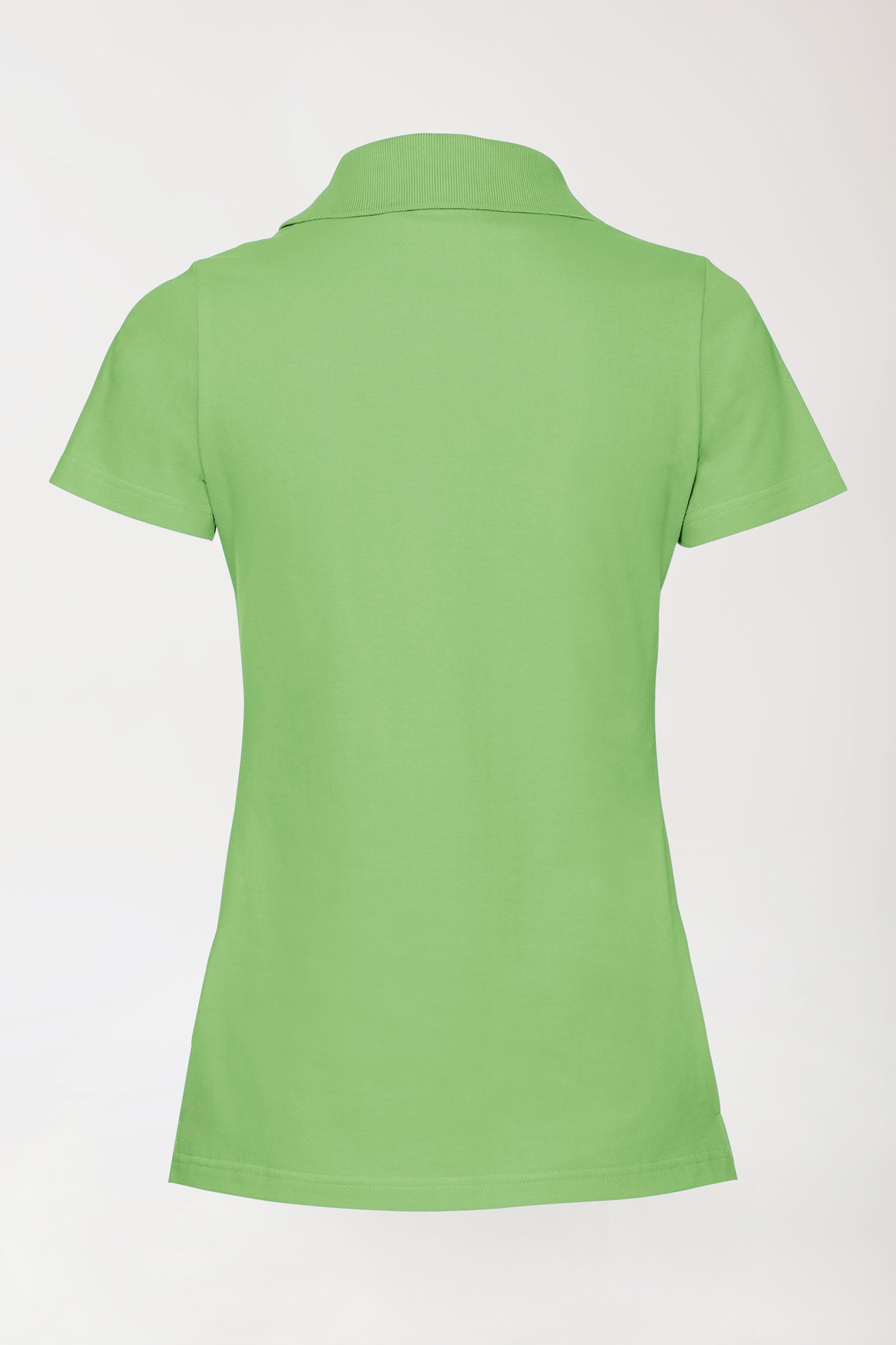 Stretch shirt dames - polokraag appelgroen