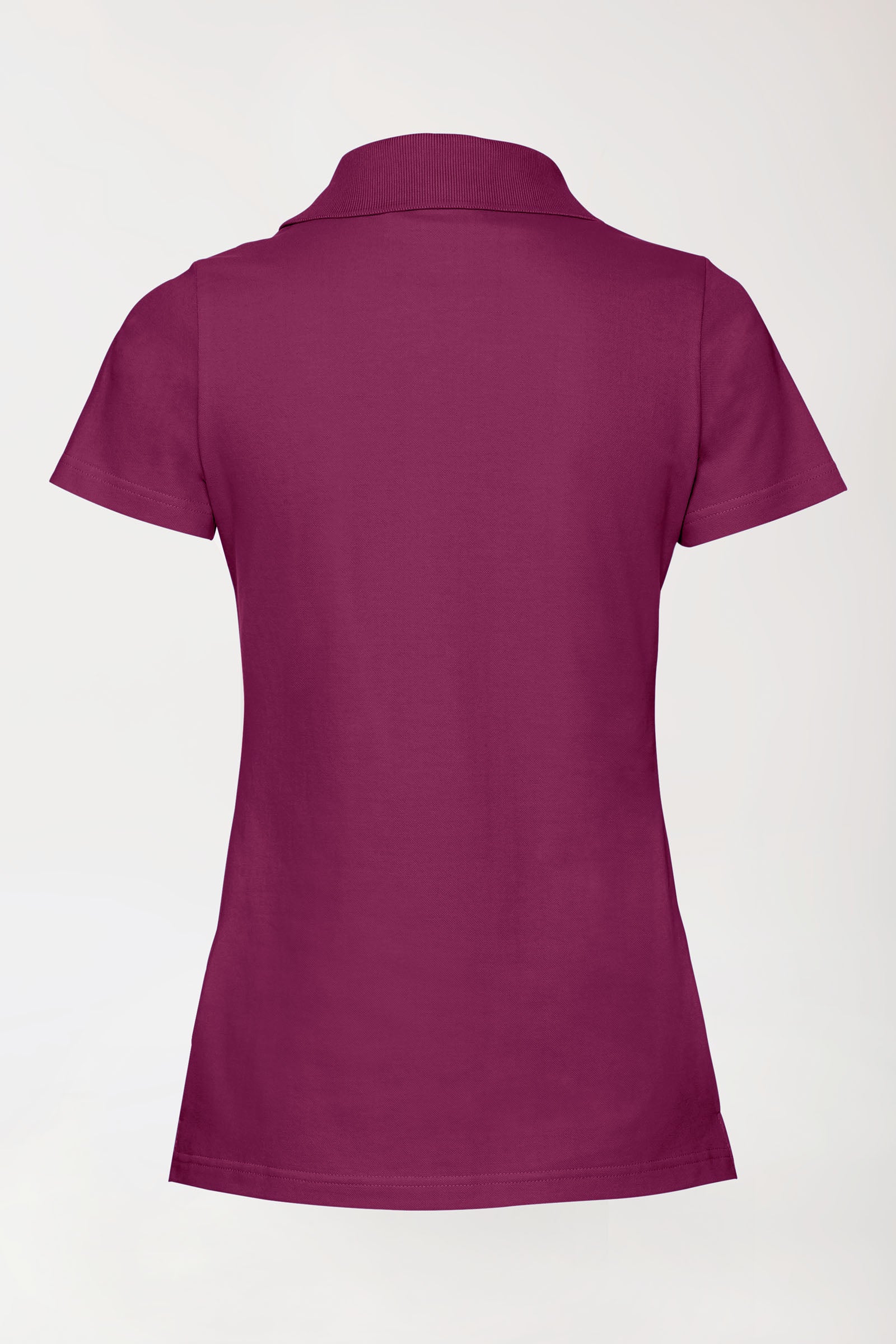 Stretch shirt dames - polokraag berry