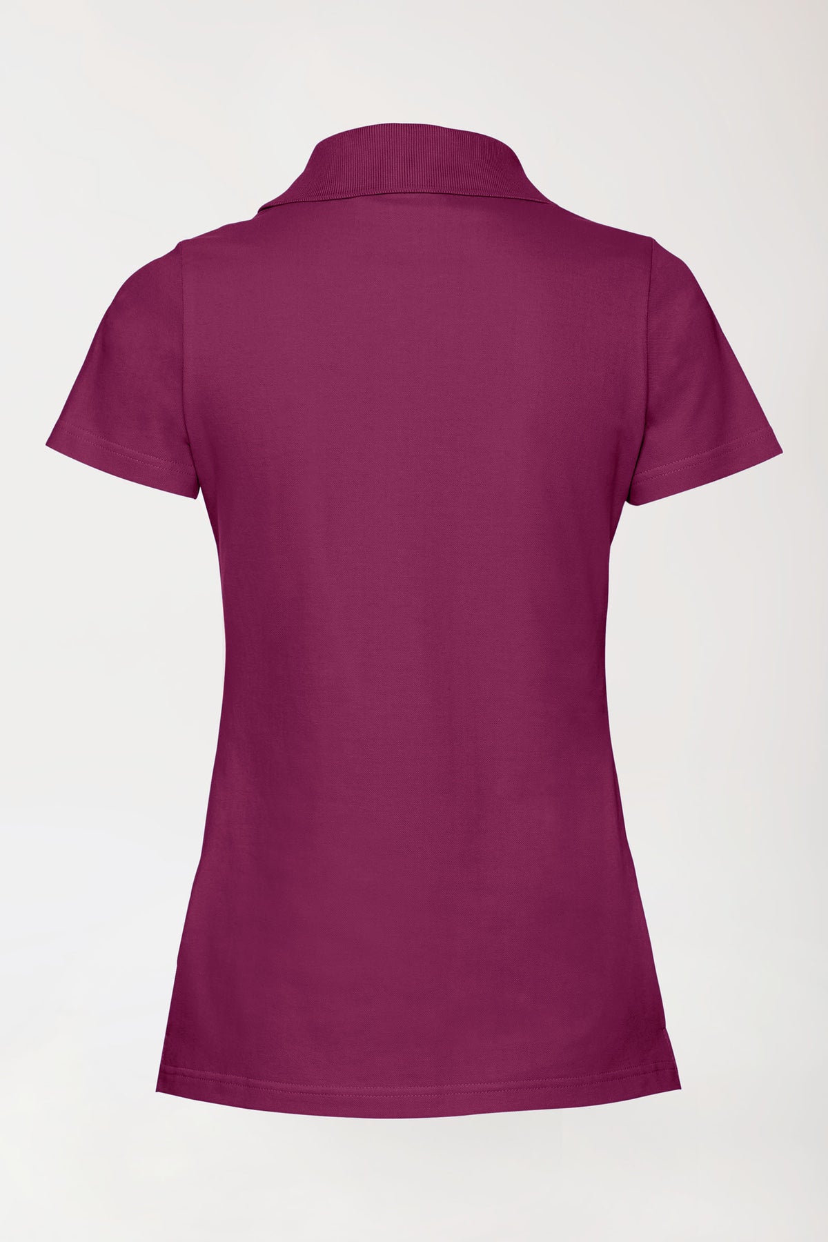 Stretch shirt dames - polokraag berry