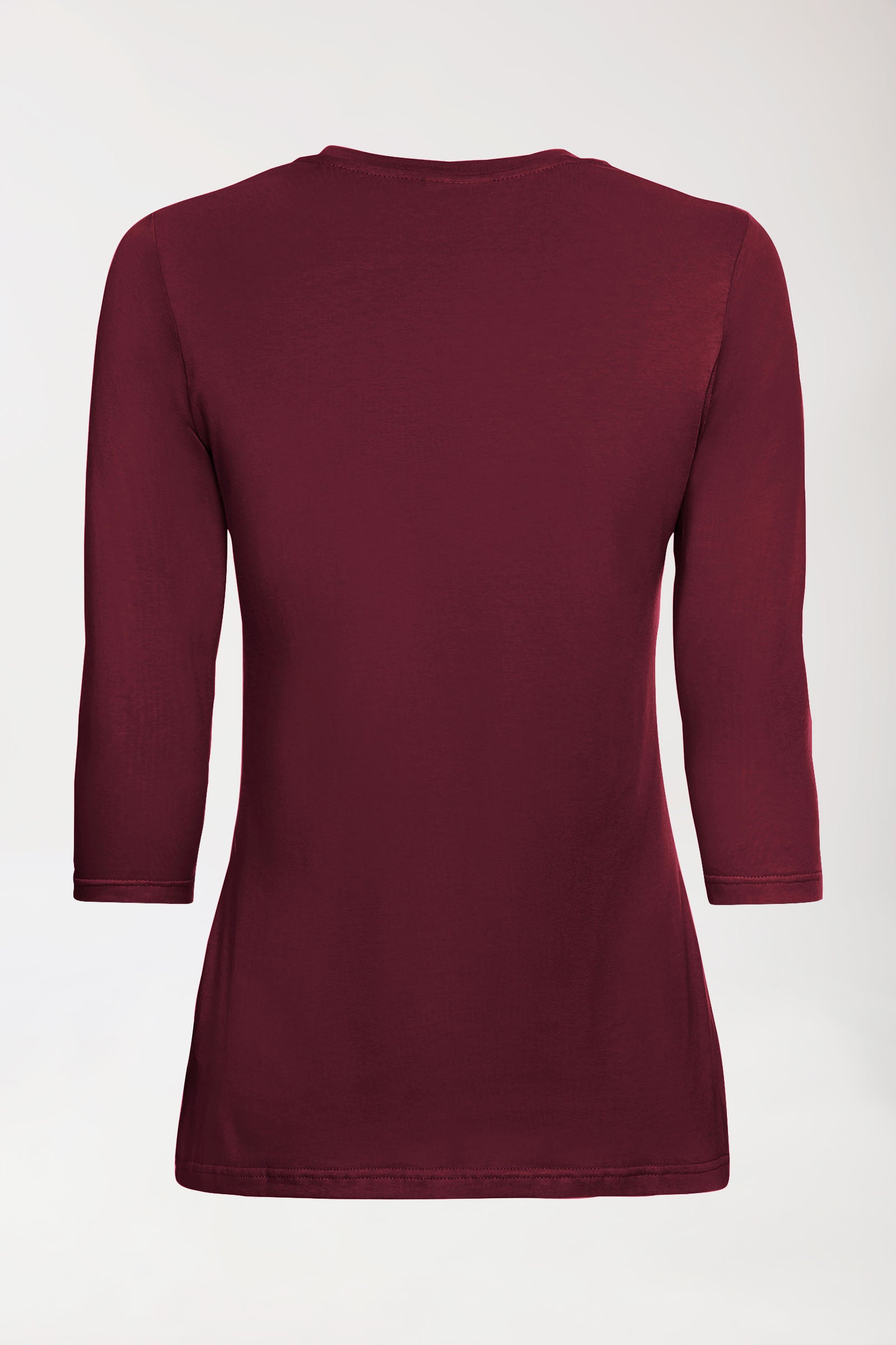 CORE shirt dames - 3/4 arm bordeaux, Achterzijde view