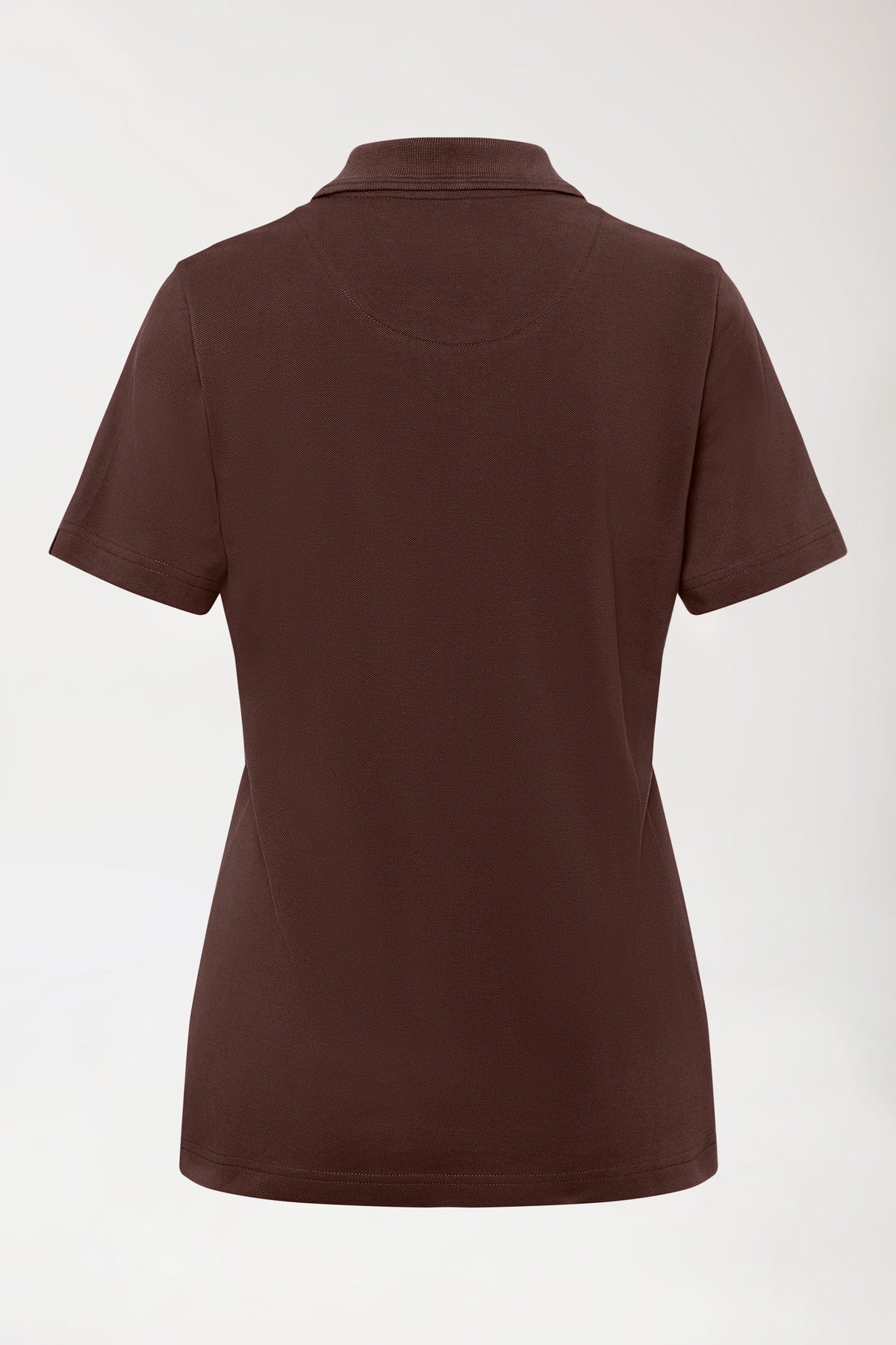 COMFY FLEX stretch shirt dames - polokraag coffee