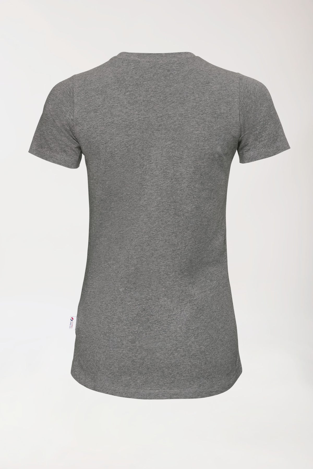 CORE shirt dames - ronde hals donkergrijs melange, Achterzijde view