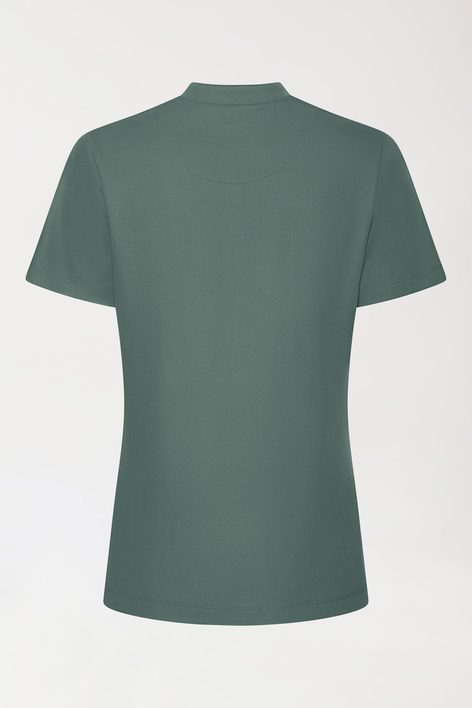 COMFY FLEX stretch shirt dames - opstaande kraag donkergroen