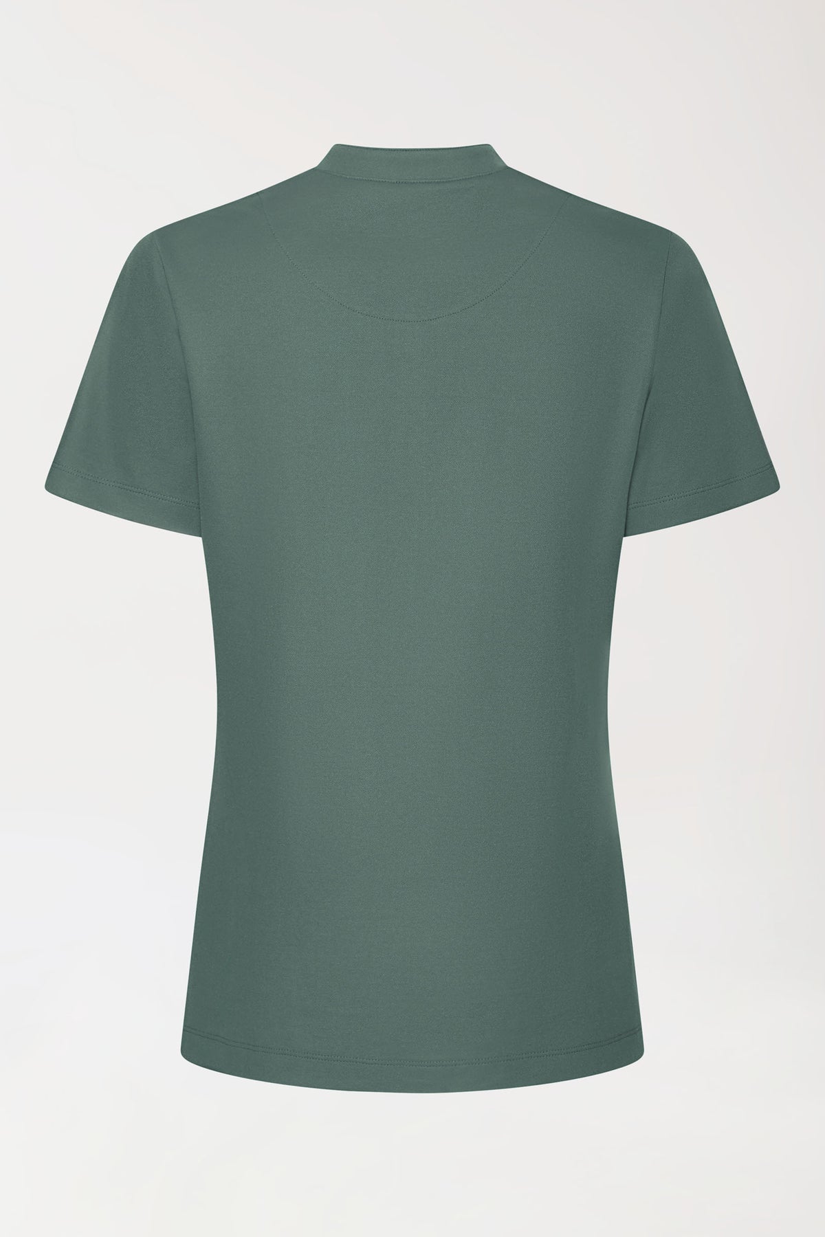 COMFY FLEX stretch shirt dames - opstaande kraag donkergroen