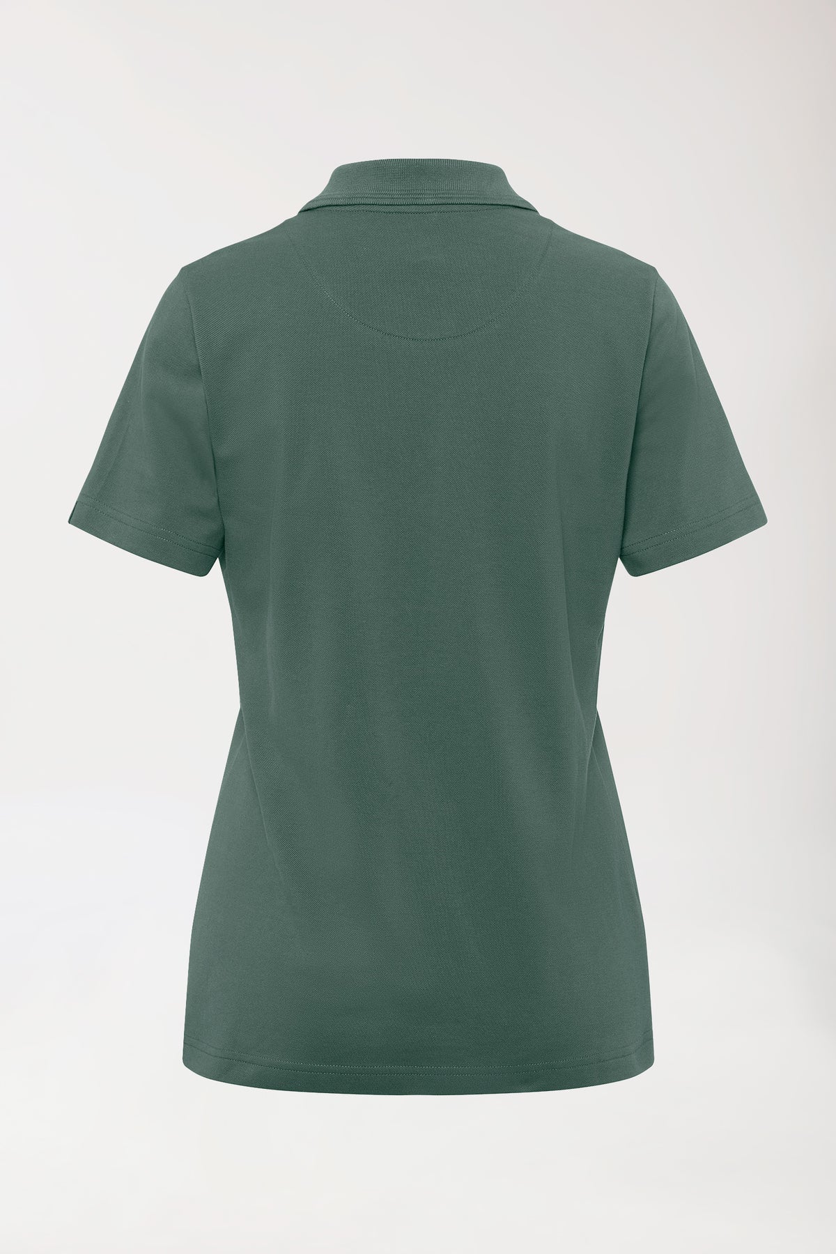 COMFY FLEX stretch shirt dames - polokraag donkergroen, Achterzijde view