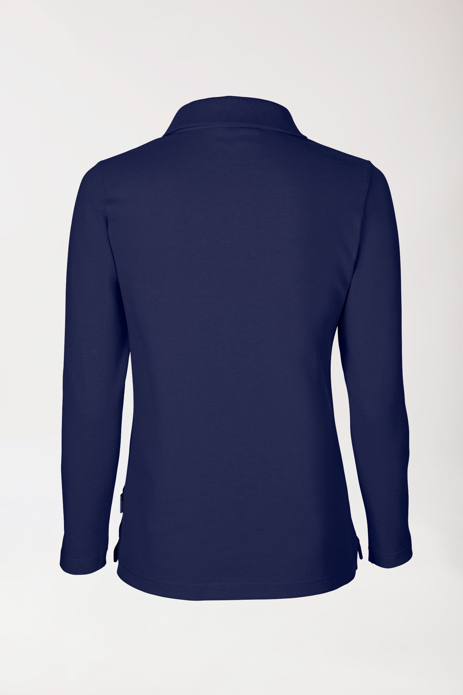 Stretch shirt dames - 1/1 mouw met polokraag navy