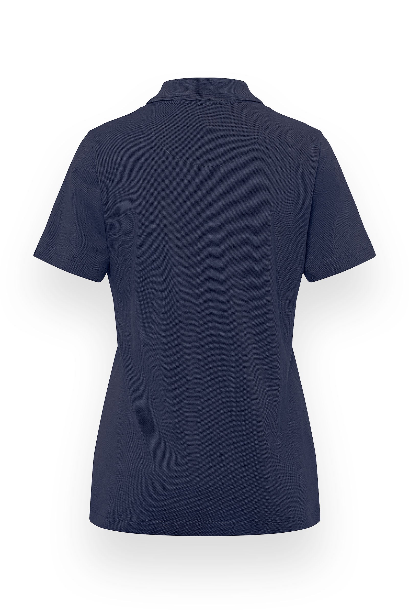 Stretch shirt dames piqué polokraag navy