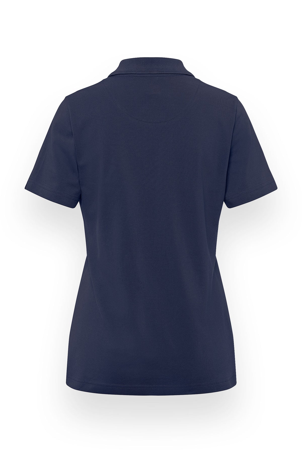 Stretch shirt dames piqué polokraag navy
